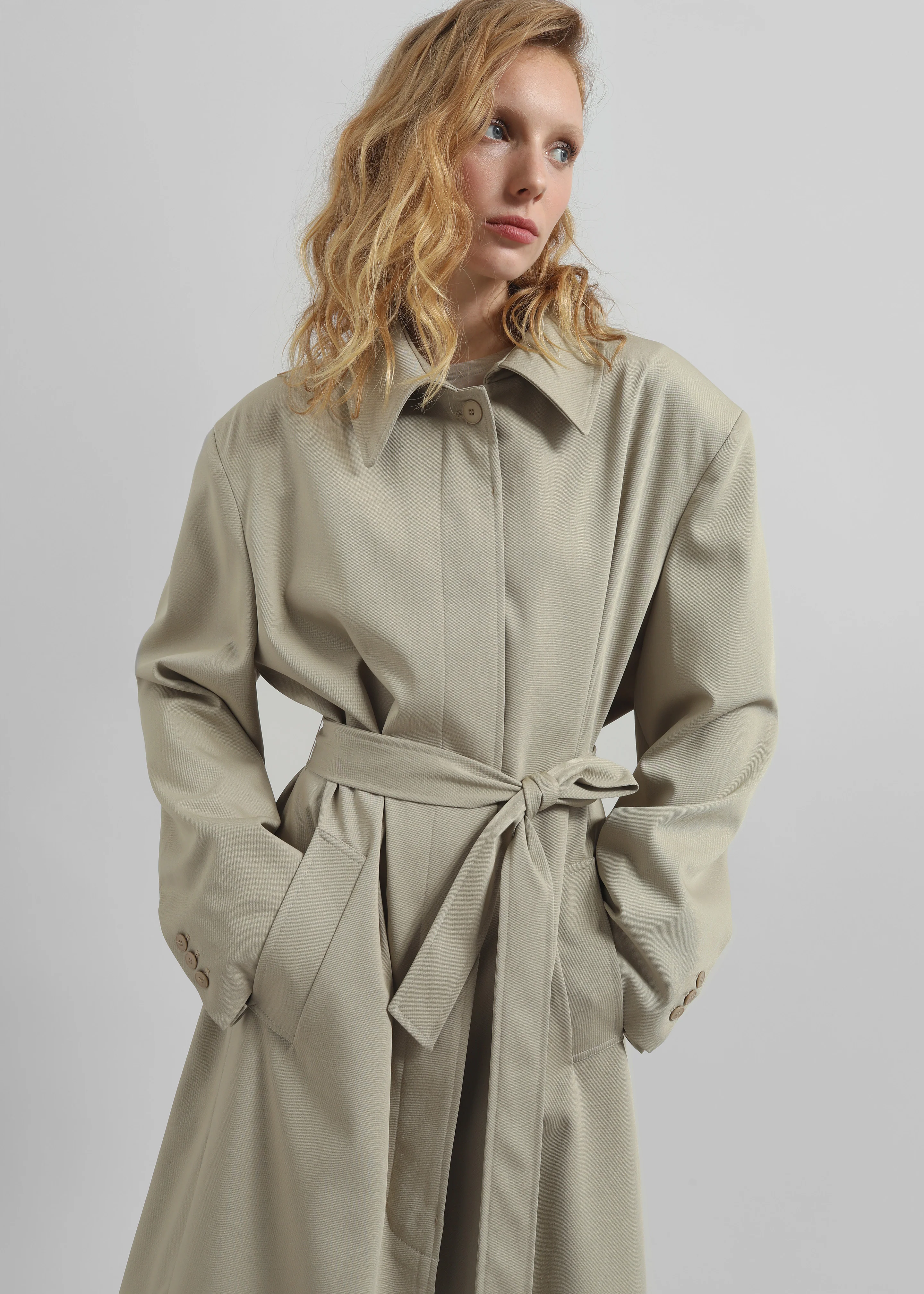 Indore Long Coat - Beige - Image 4