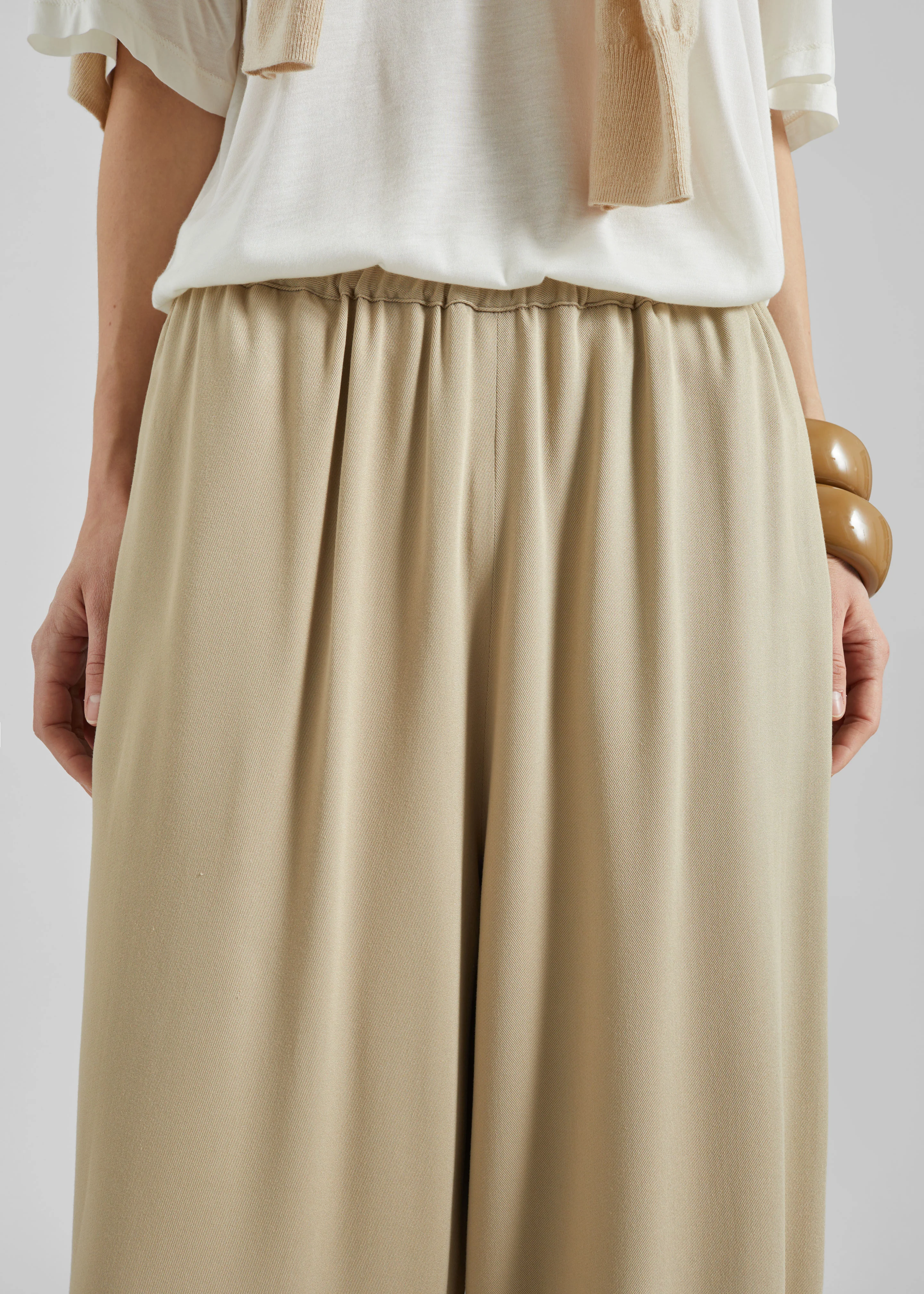 Isola Fluid Balloon Pants - Beige - Image 7