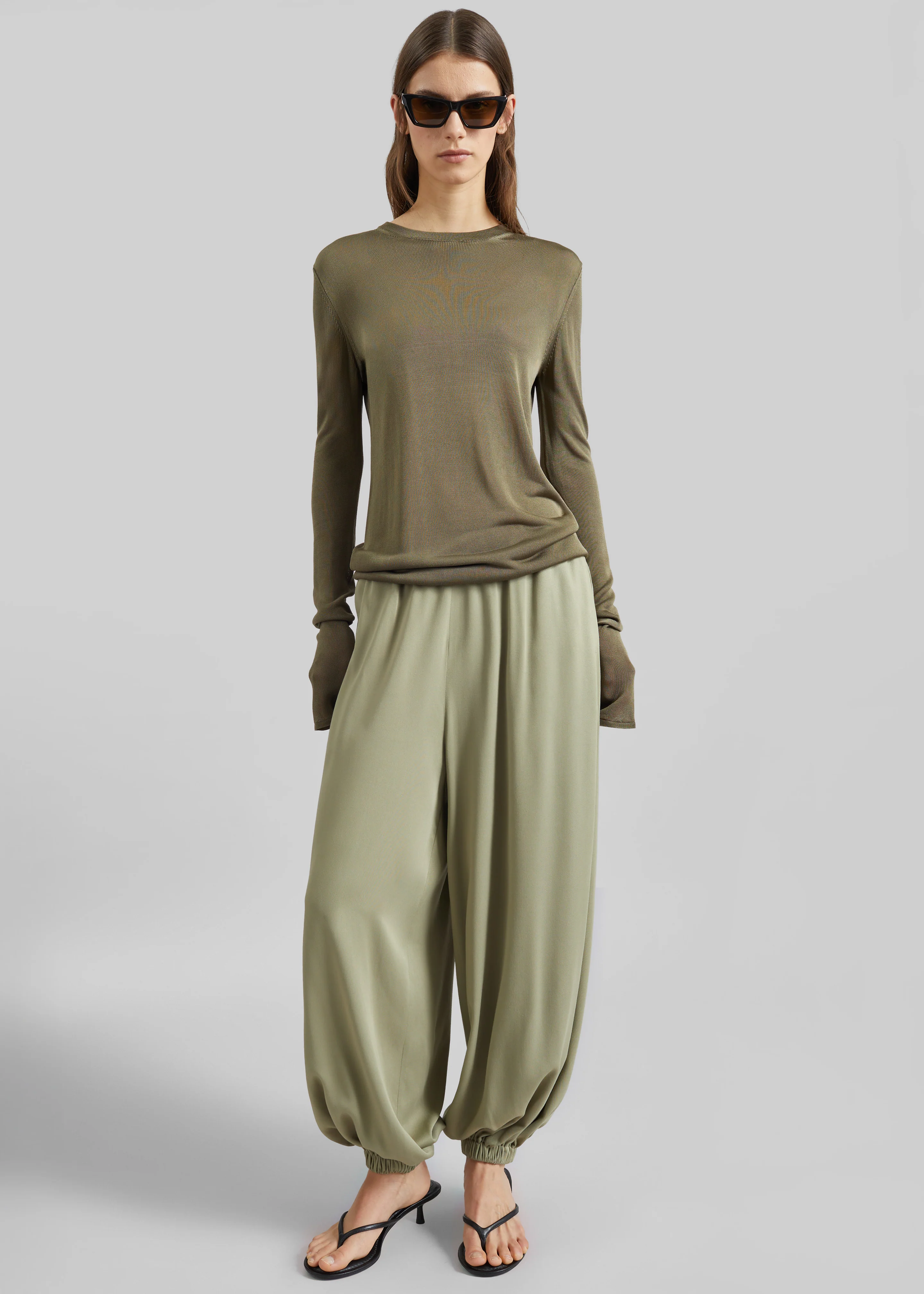 Isola Fluid Balloon Pants - Sage - Image 6