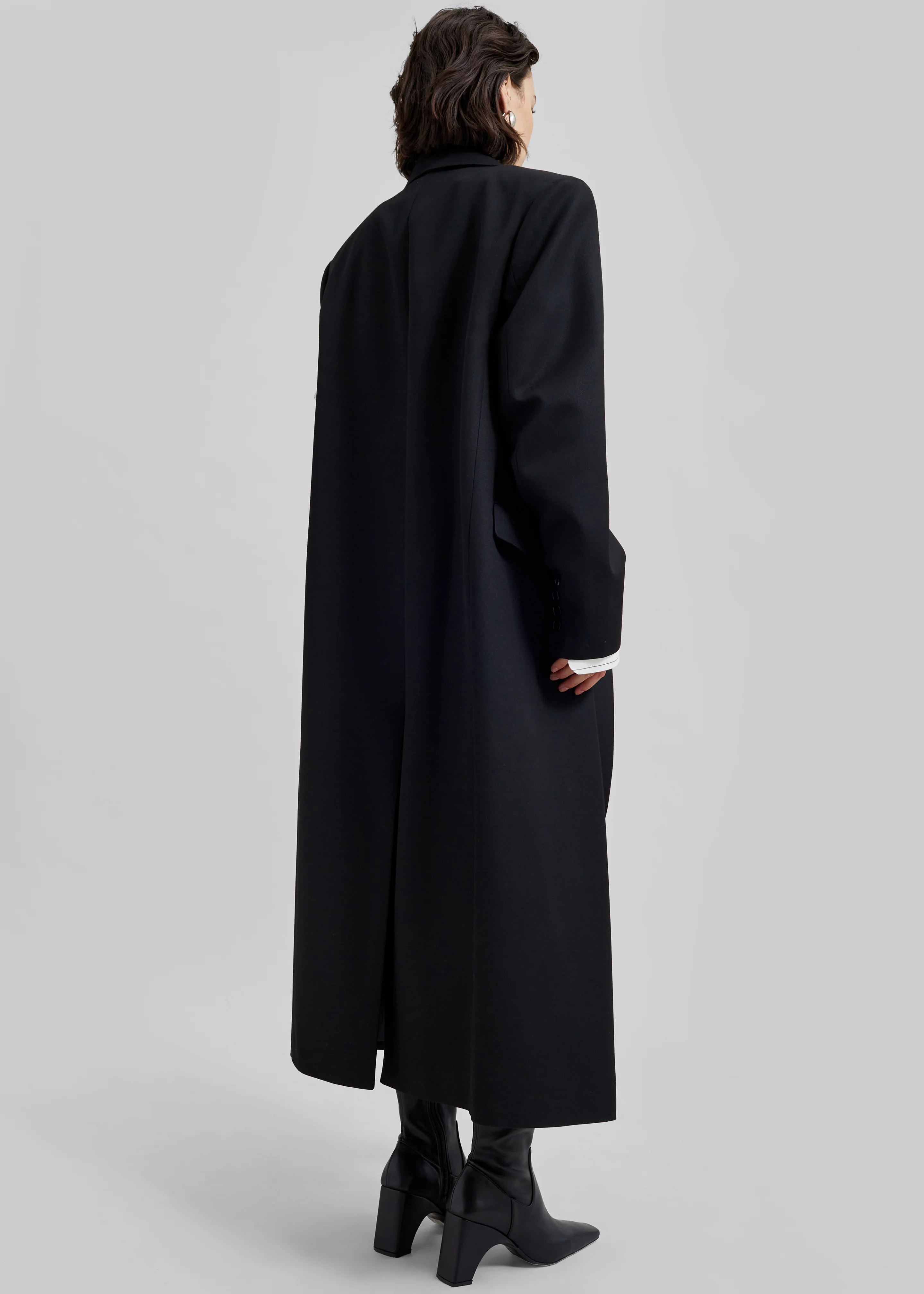 Jane Long Coat - Black - Image 6