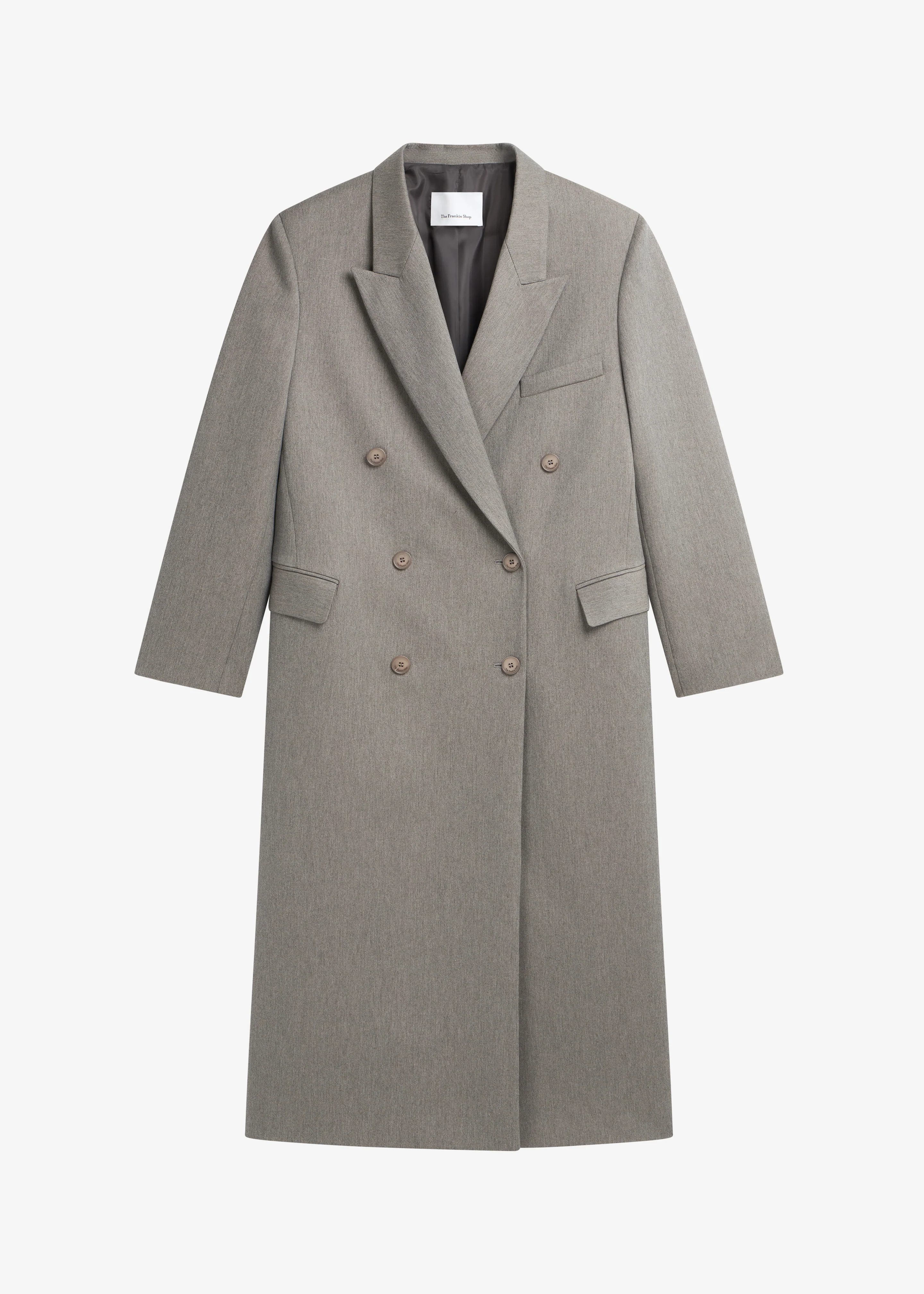 Jane Long Coat - Taupe Melange - Image 10
