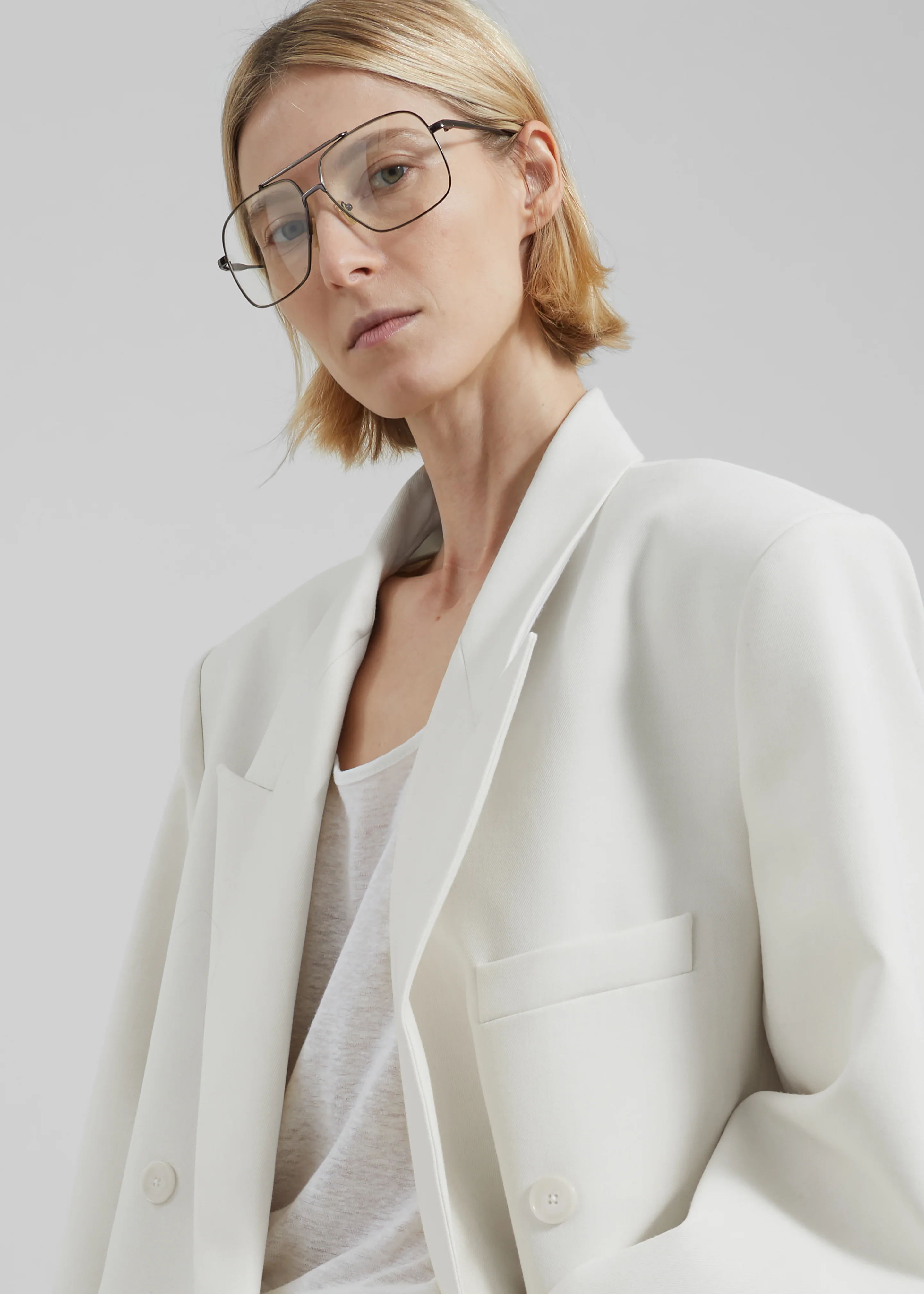 Jane Long Coat - White - Image 8