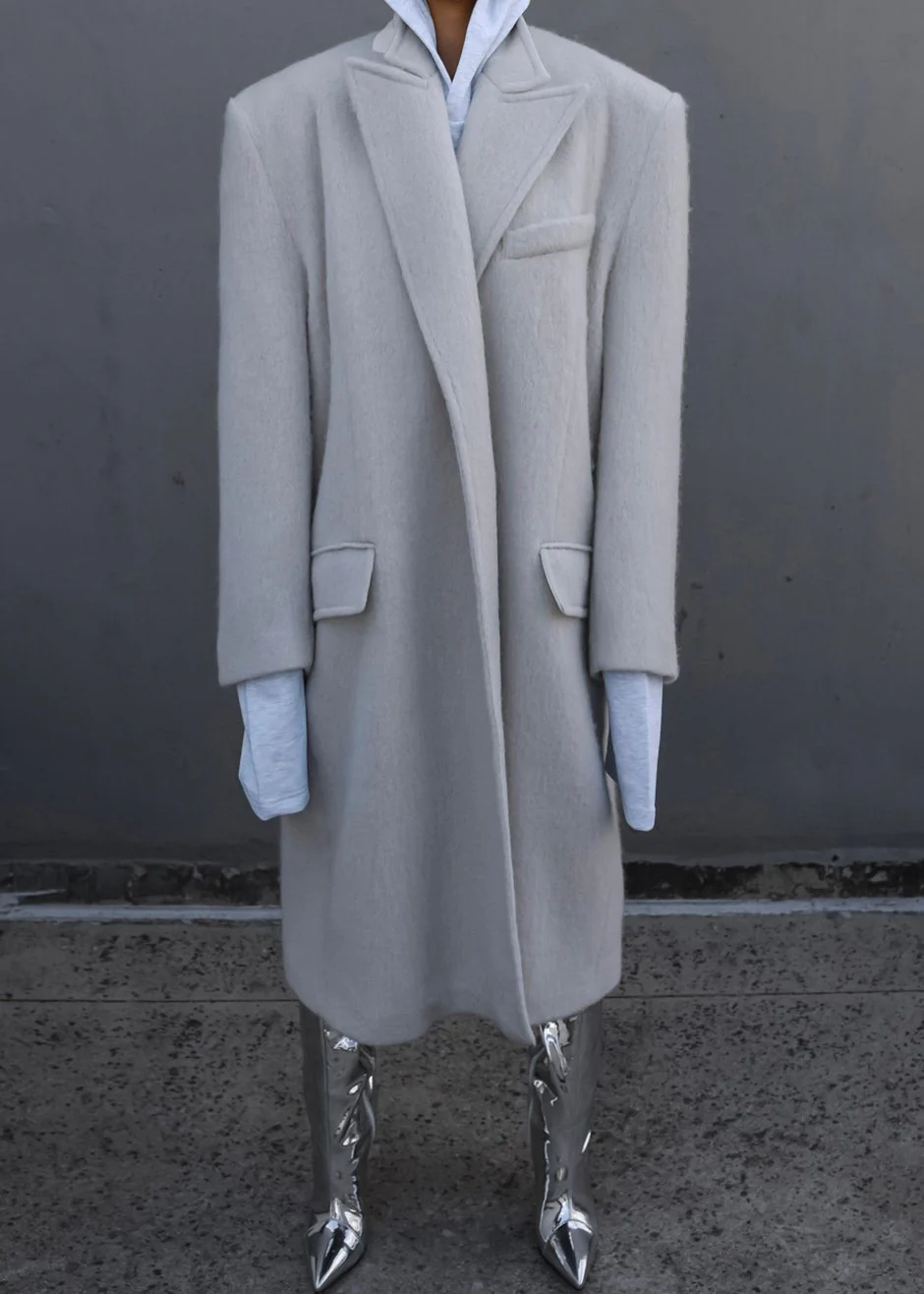 John Oversized Coat - Birch - Image 2