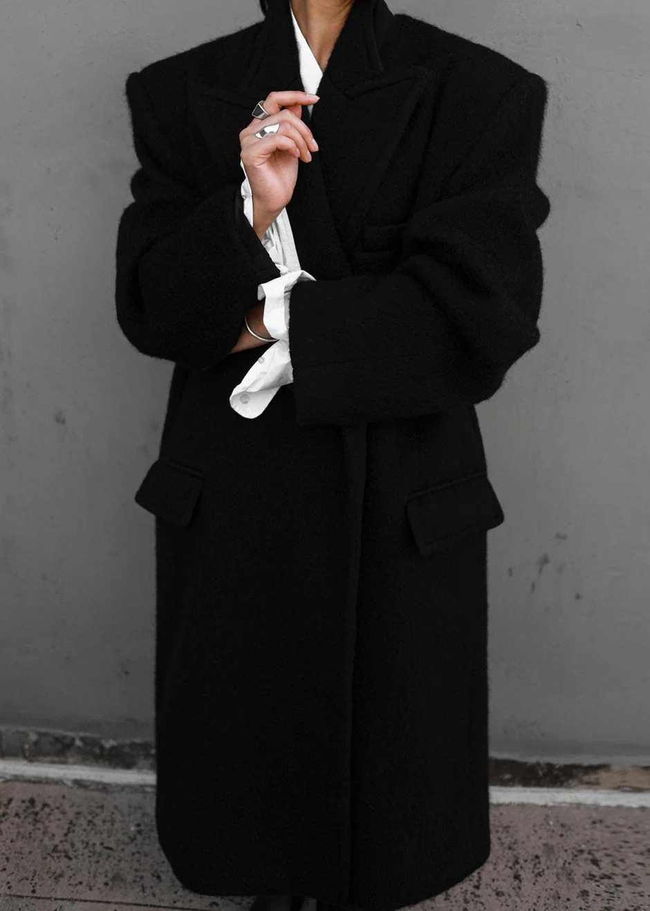 John Oversized Coat - Black - Image 2