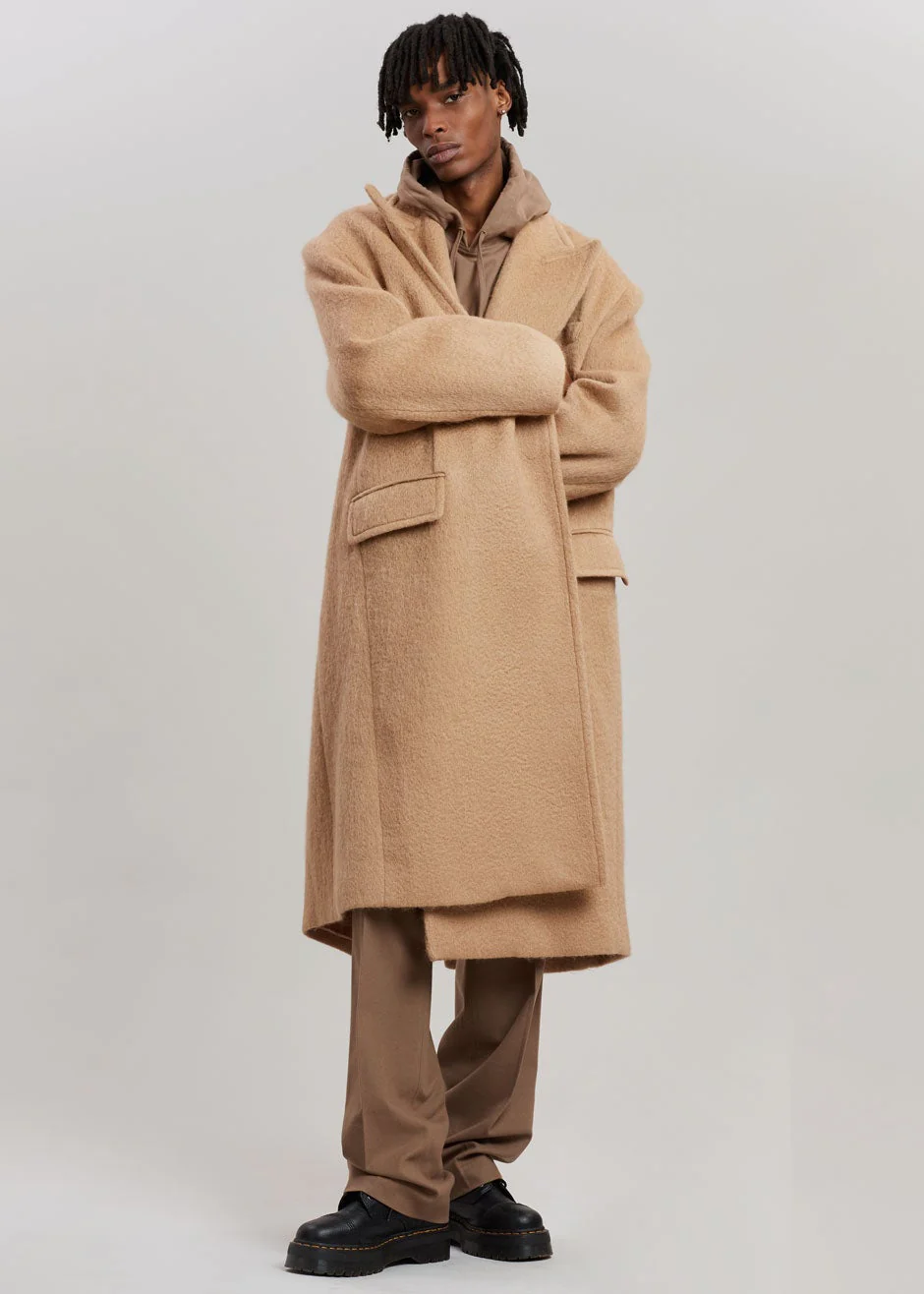 John Oversized Coat - Camel - Image 11