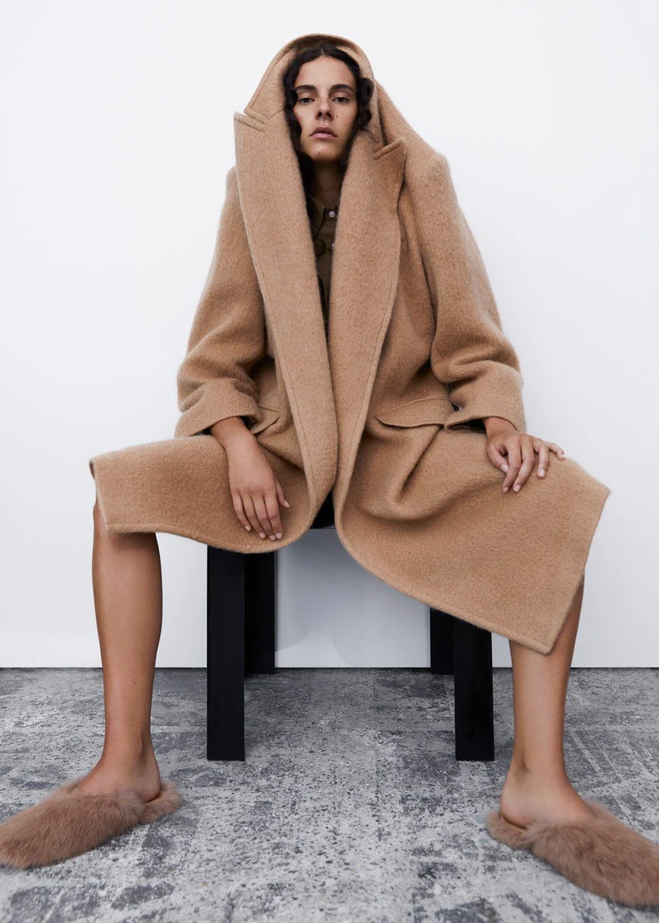 John Oversized Coat - Camel - Image 3