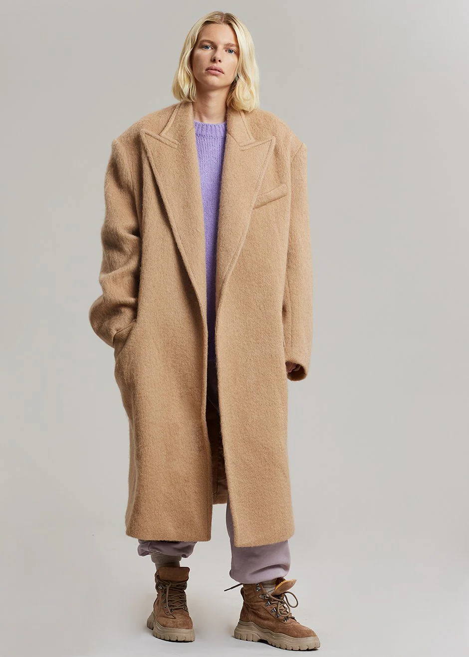 John Oversized Coat - Camel - Image 7