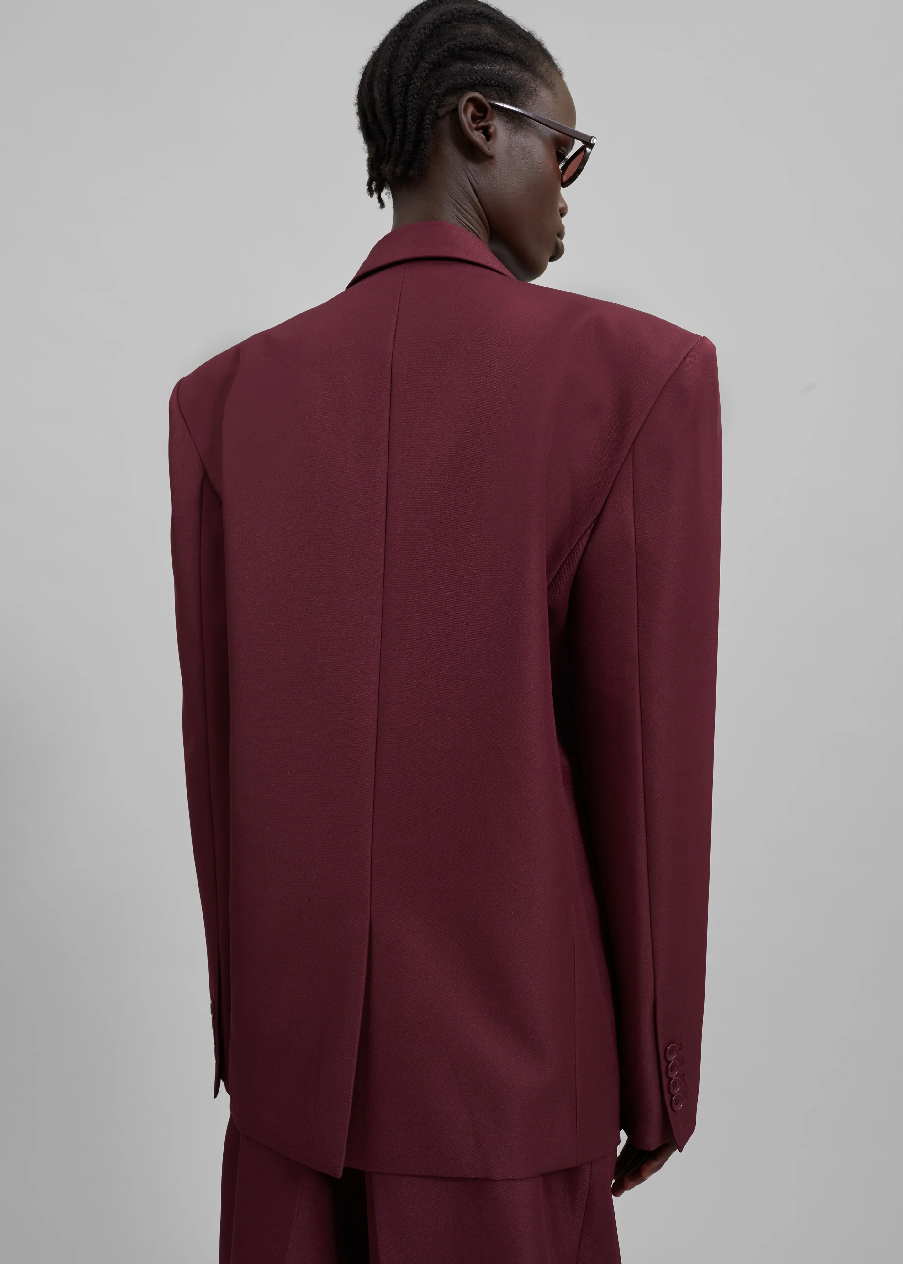 Jun Blazer - Burgundy - Image 19