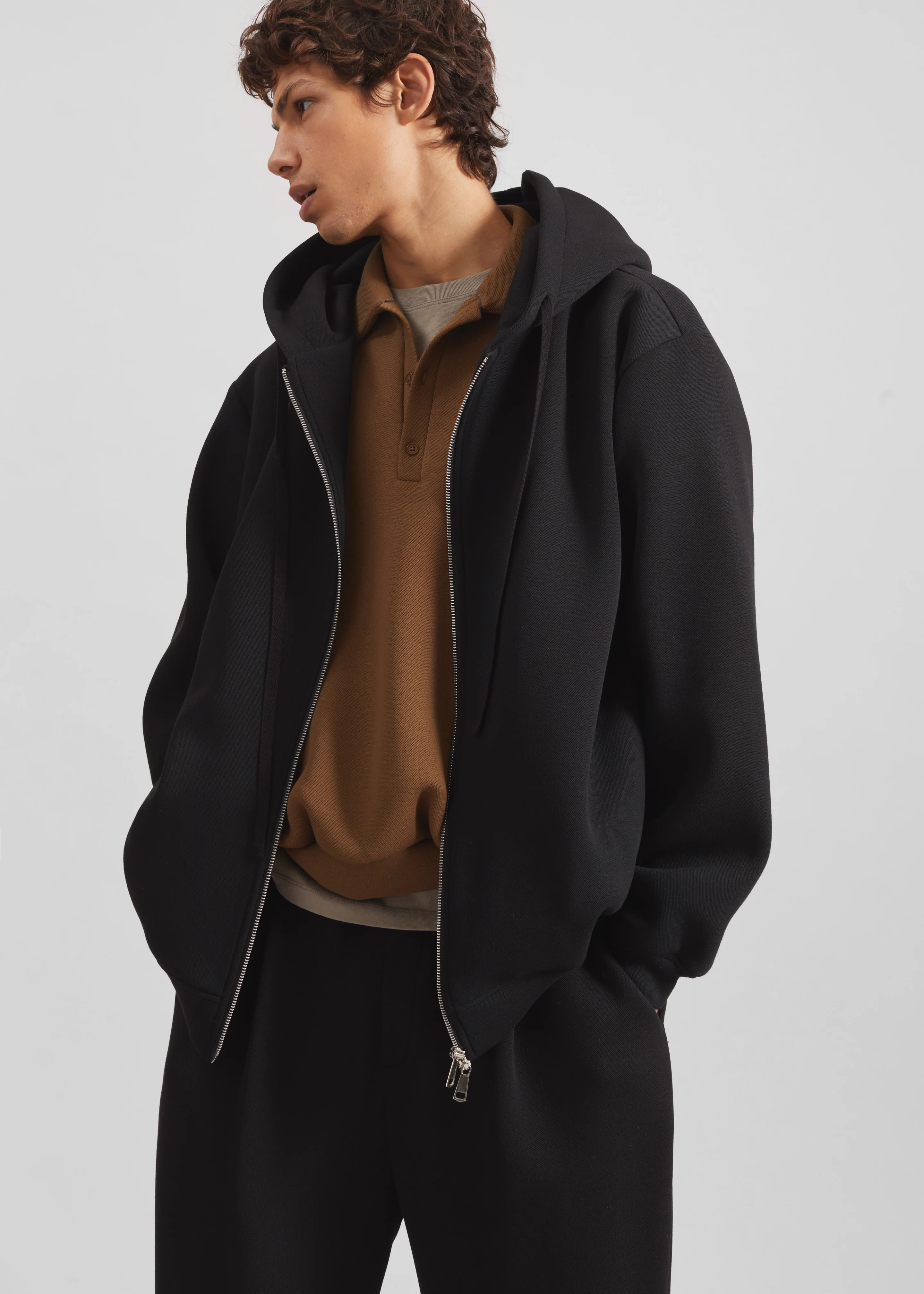 Kallmyr Zip-Up Hoodie - Black
