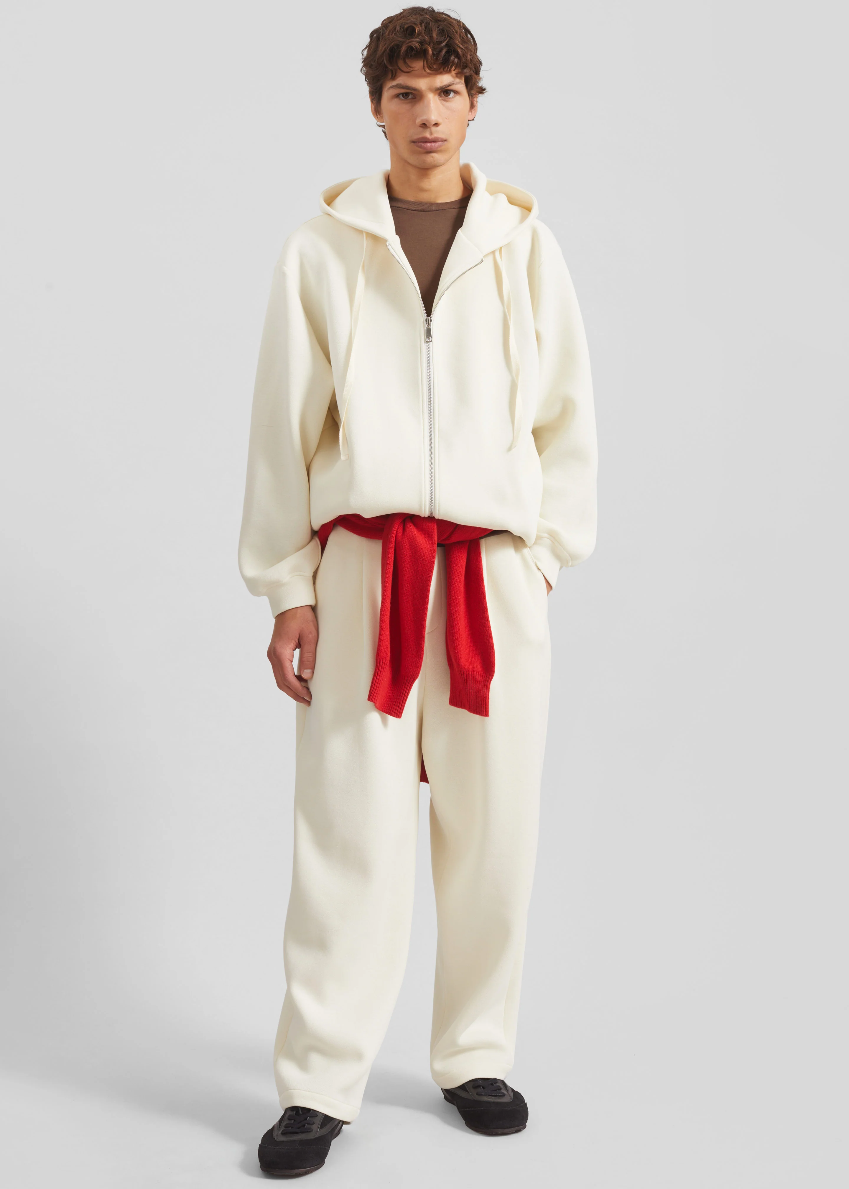 Kallmyr Zip-Up Hoodie - Ivory - Image 2