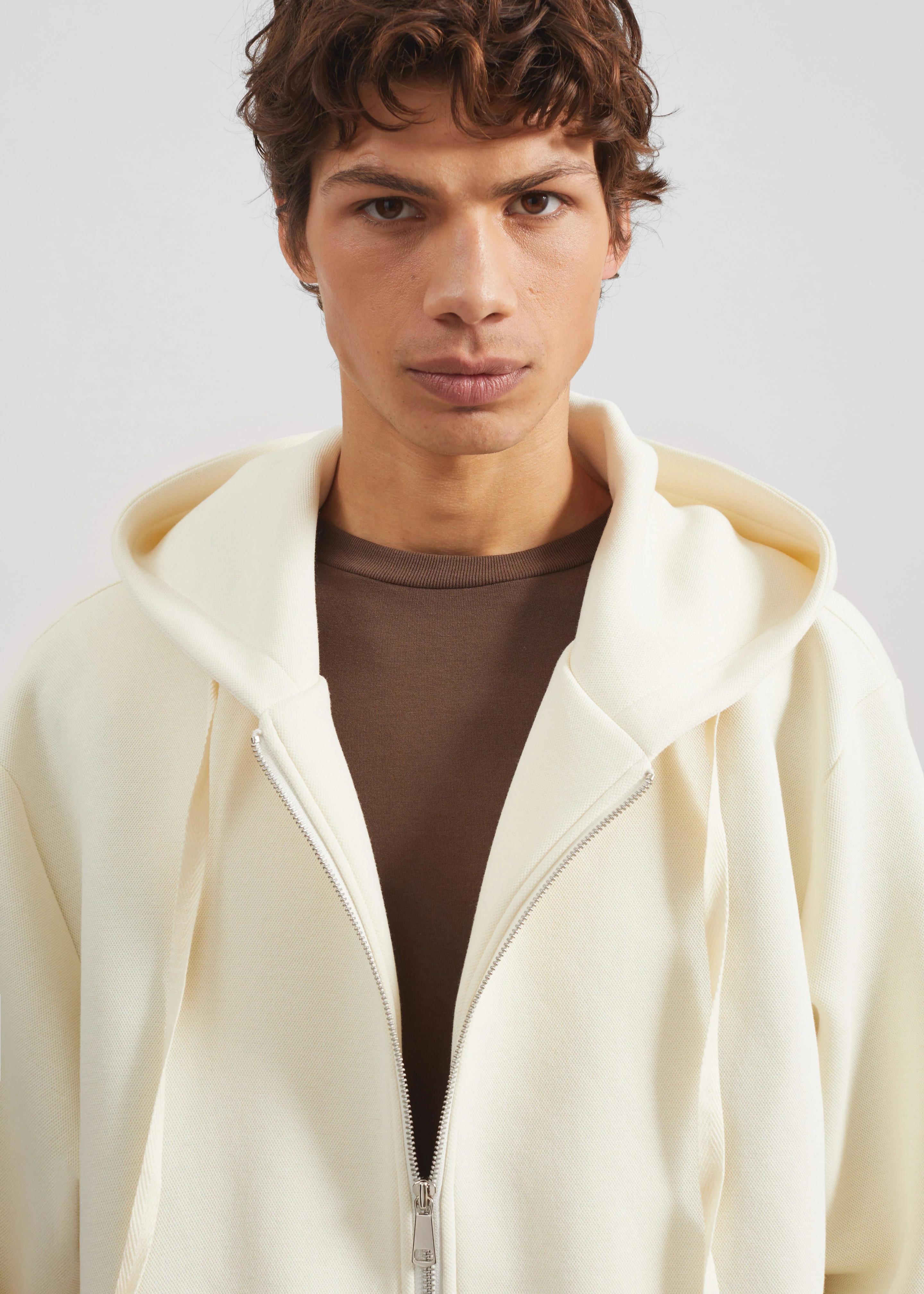 Kallmyr Zip-Up Hoodie - Ivory - Image 3