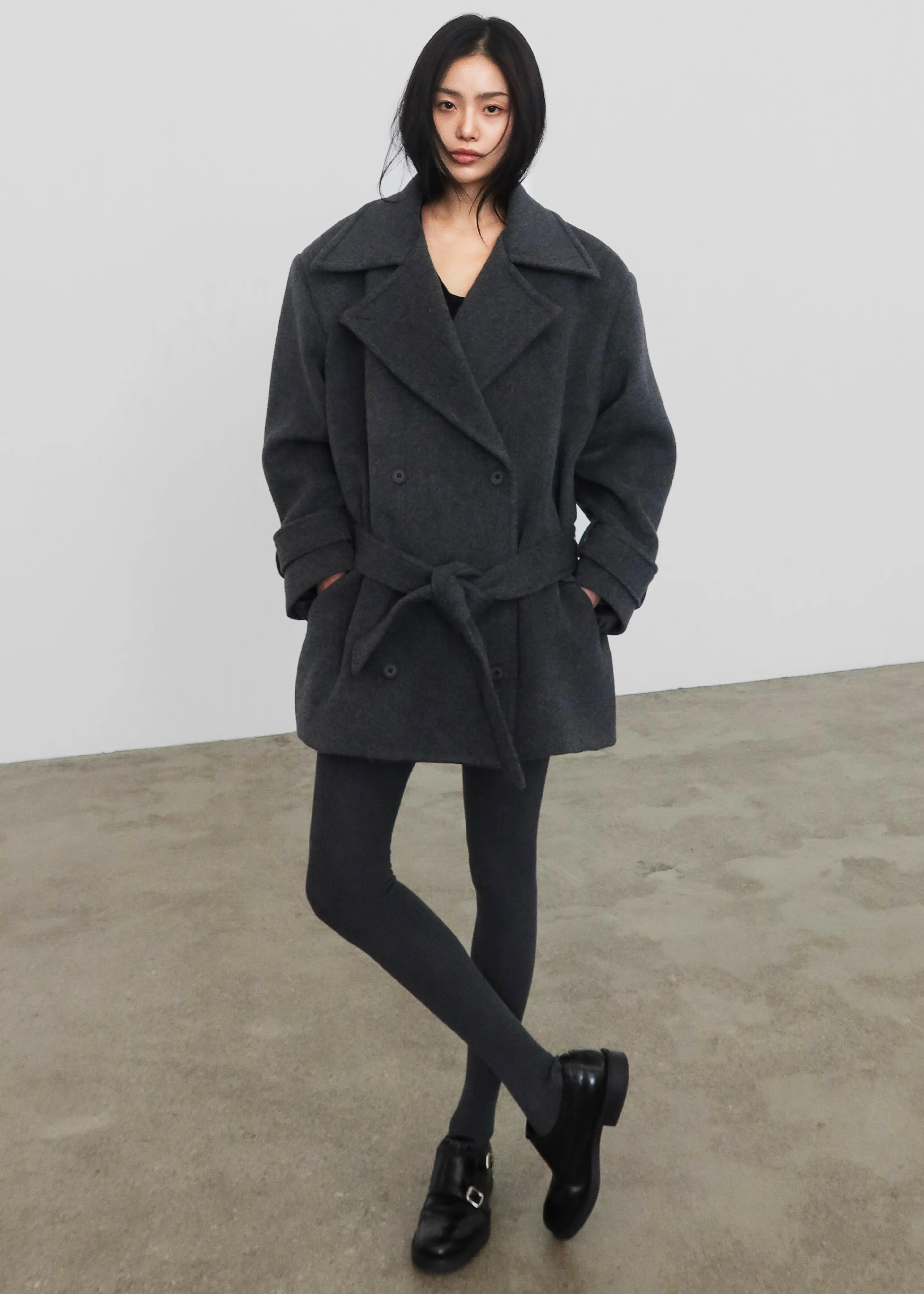 Kalmar Wool Peacoat - Grey - Image 4