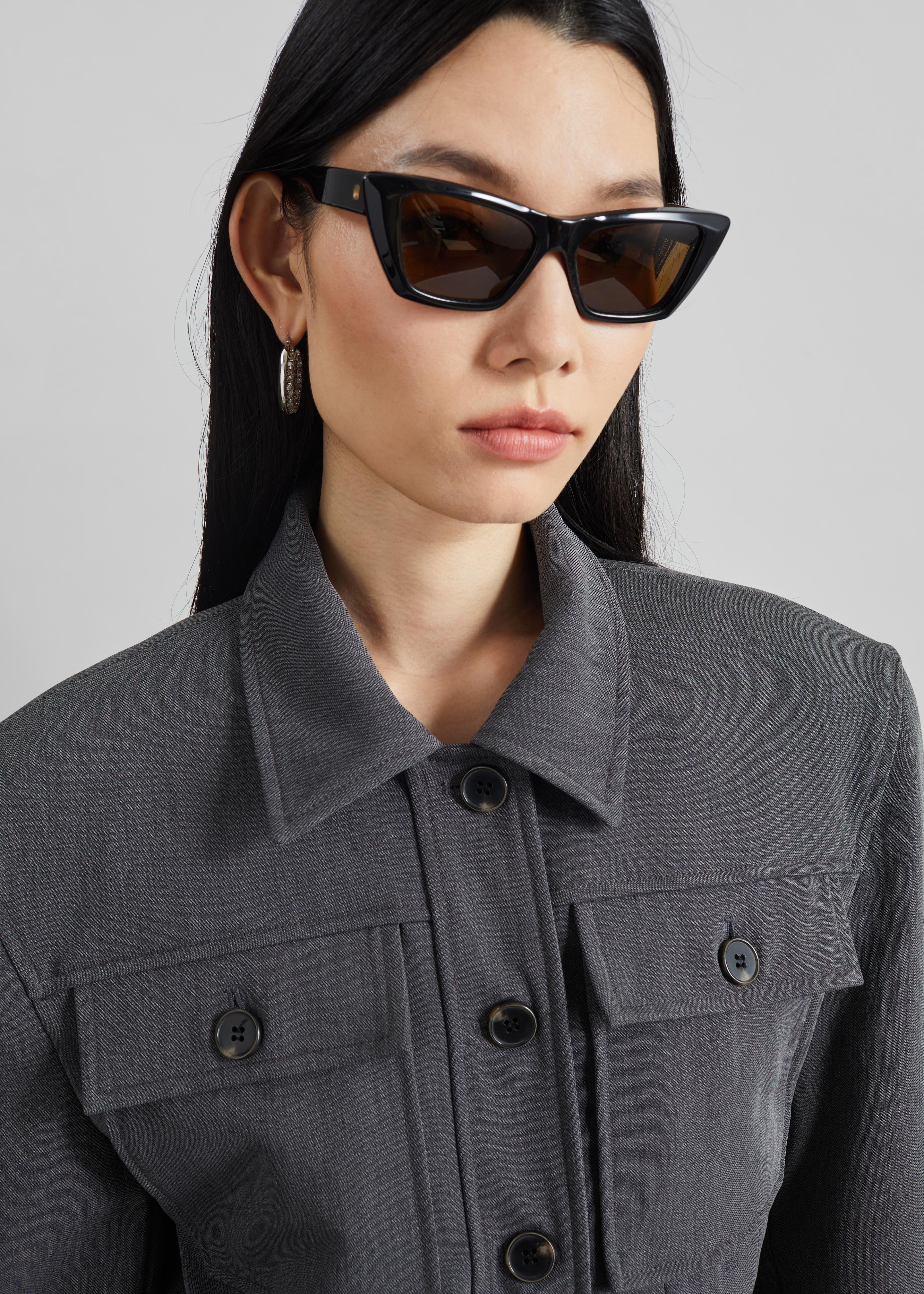 Kalvo Boxy Jacket - Dark Grey - Image 5