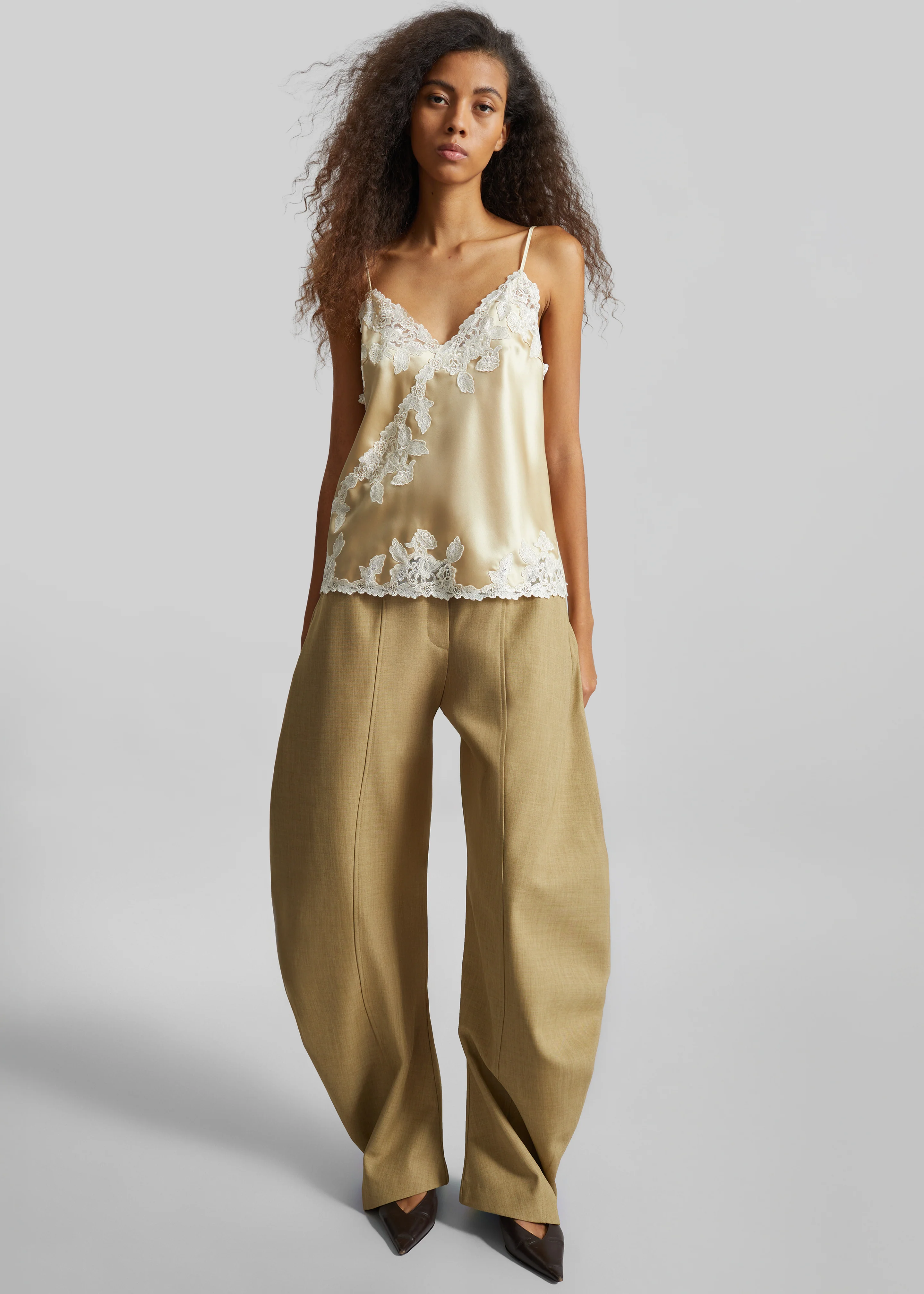 Keasden Barrel Leg Trousers - Camel - Image 6
