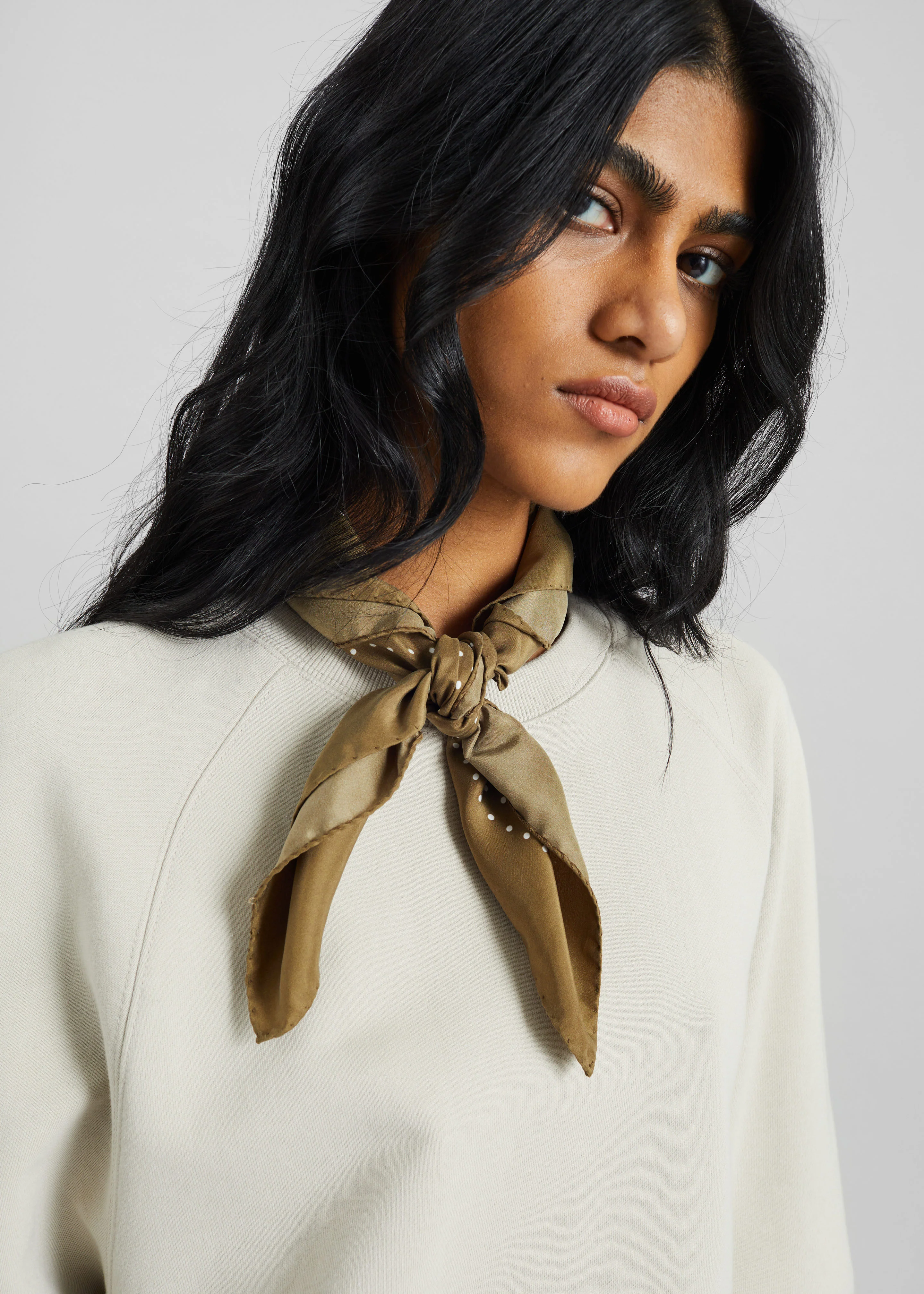Kenitra Balloon Sleeve Sweatshirt - Beige - Image 3