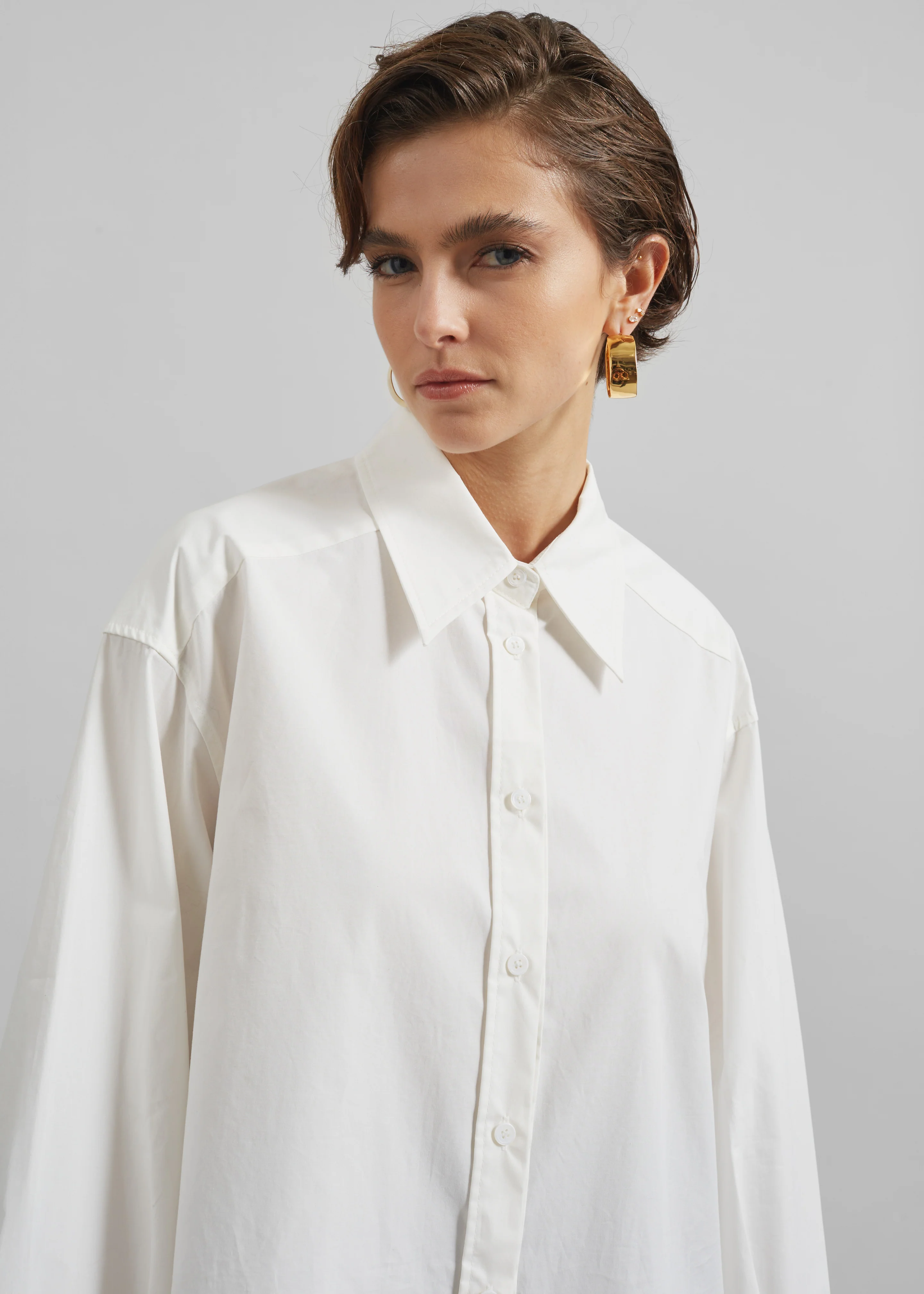 Kent Button Up Shirt - White - Image 3