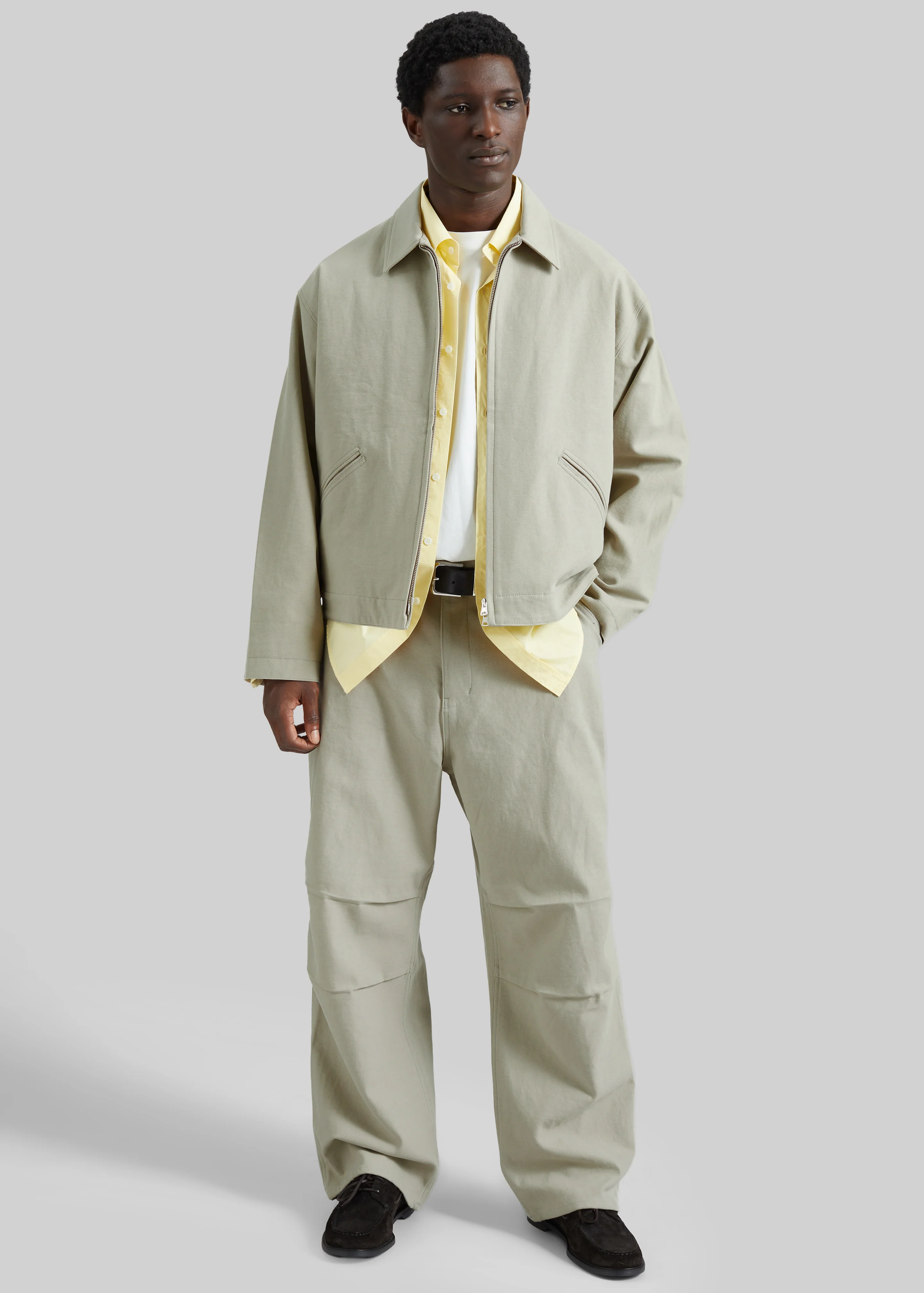 Kenton Cotton Pants - Beige - Image 4