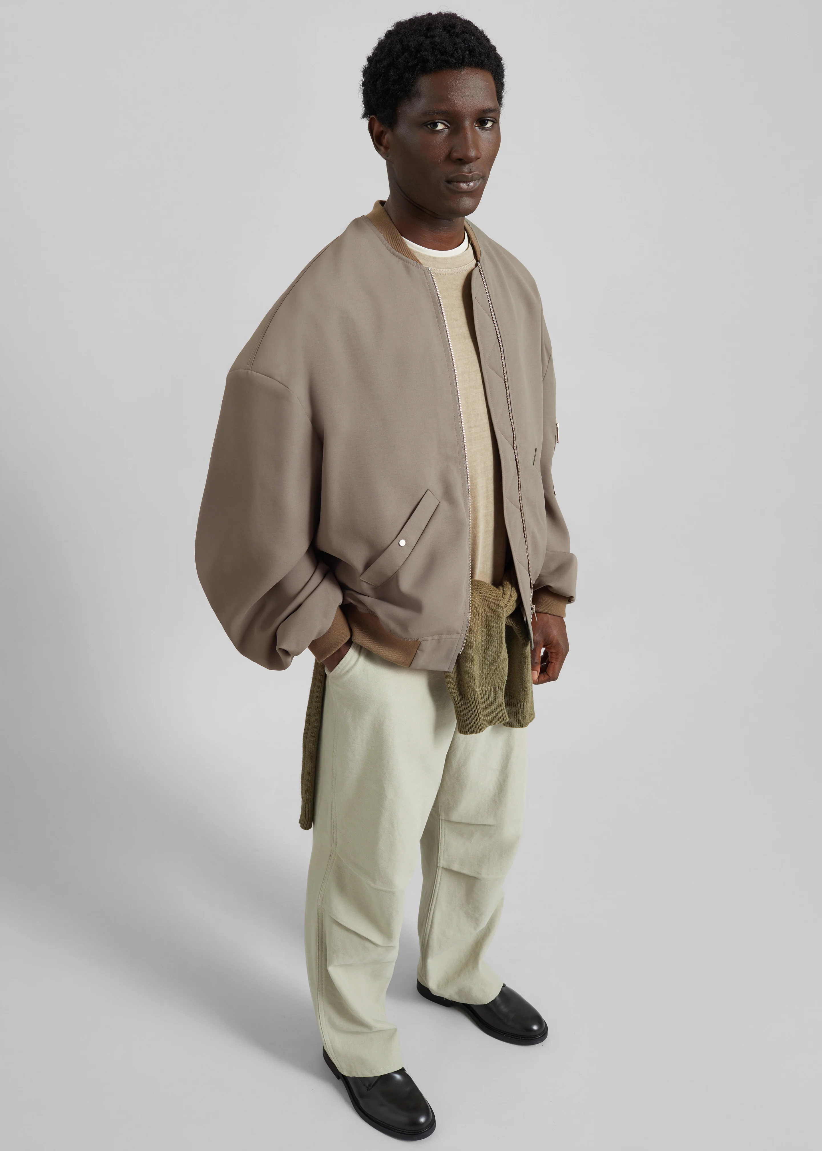 Kenton Cotton Pants - Beige - Image 7