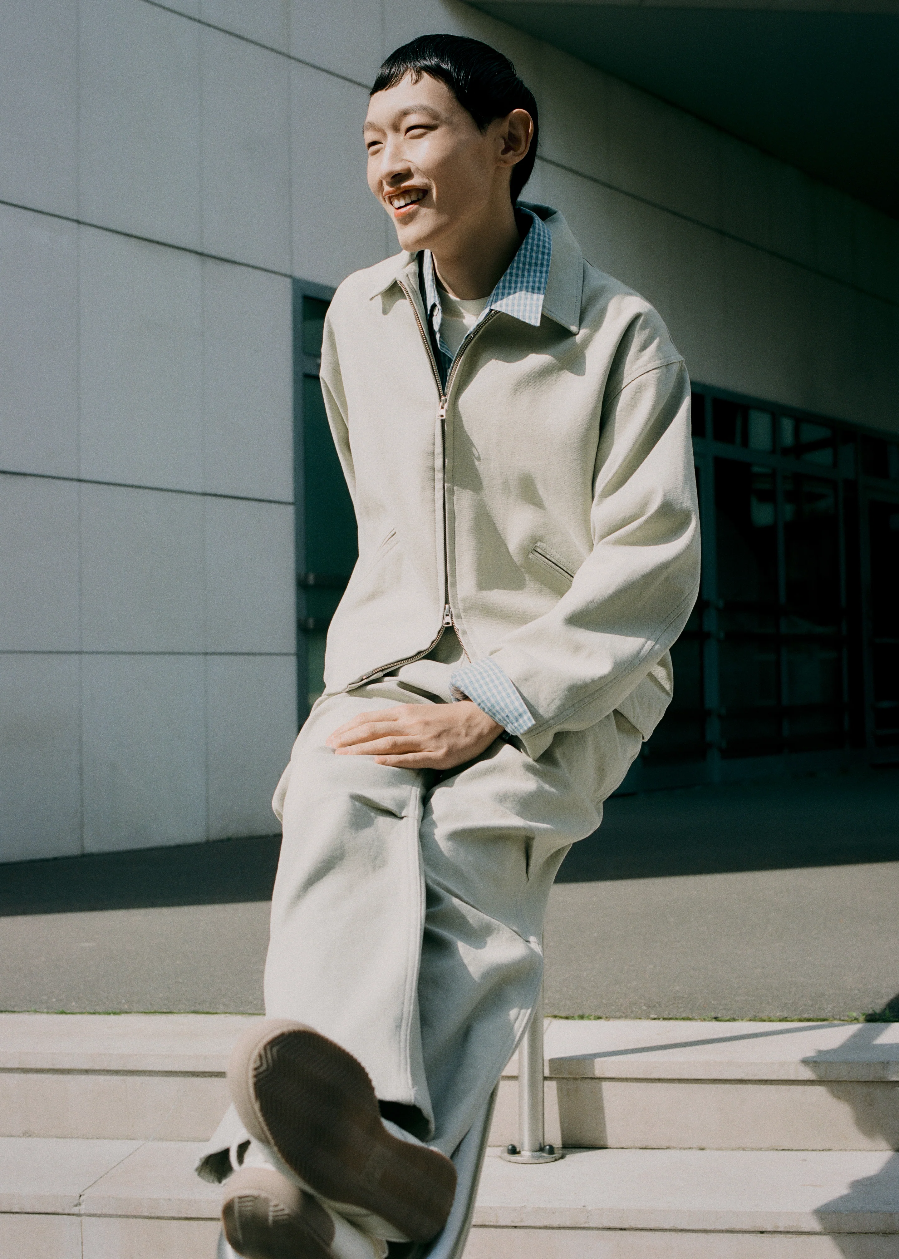 Kenton Cotton Pants - Beige - Image 8