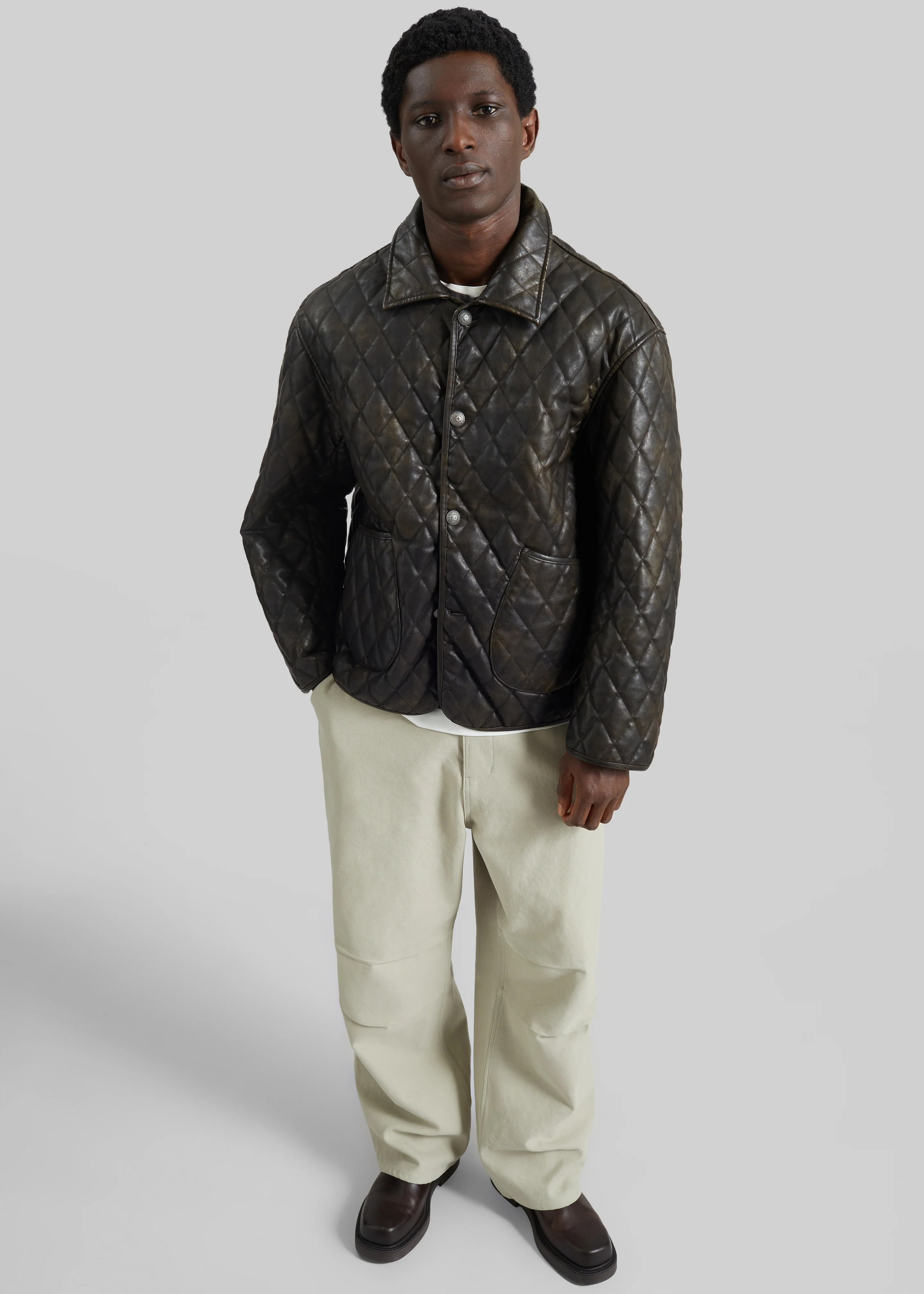 Kenton Cotton Pants - Beige - Image 9