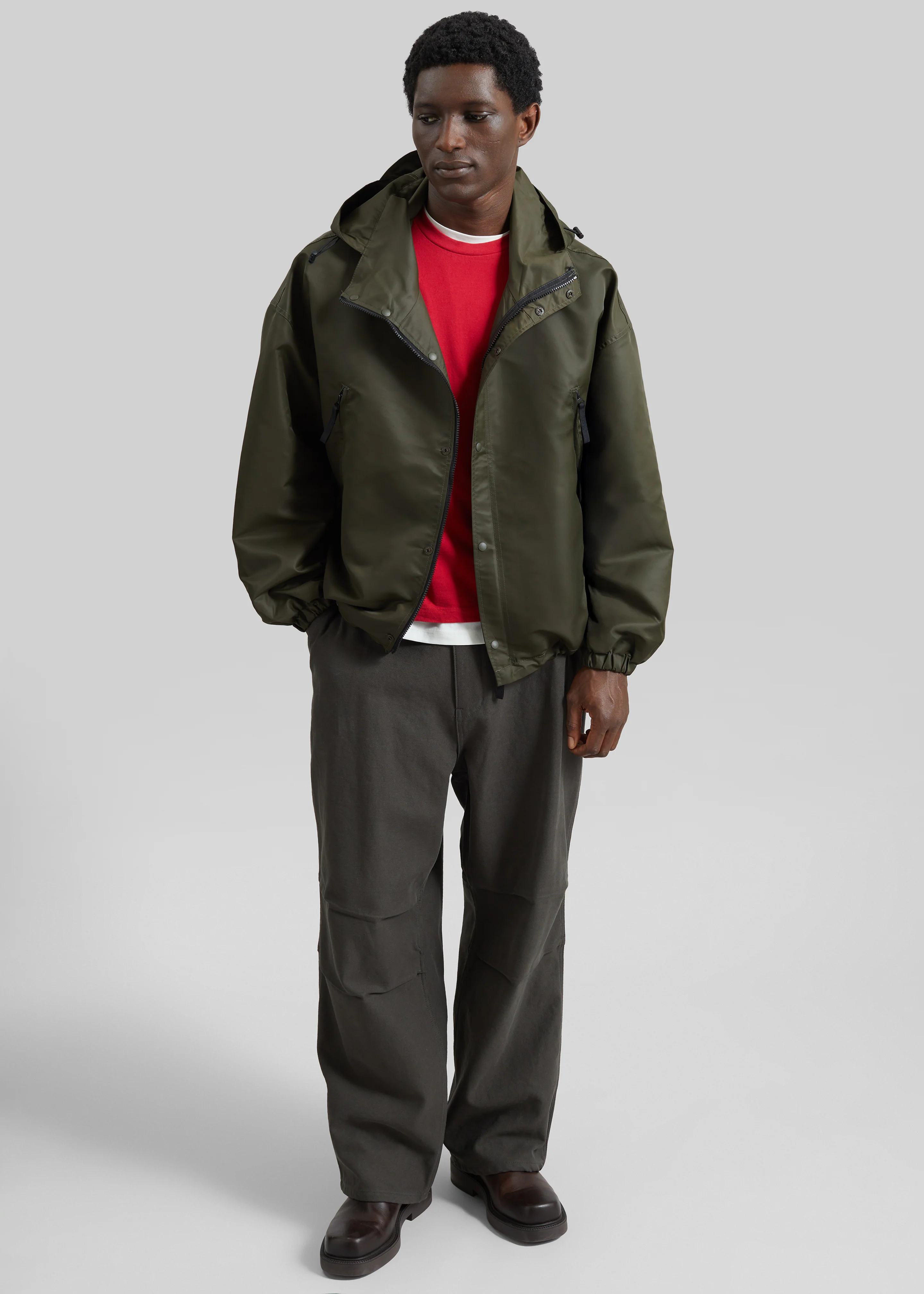 Kenton Cotton Pants - Charcoal - Image 4