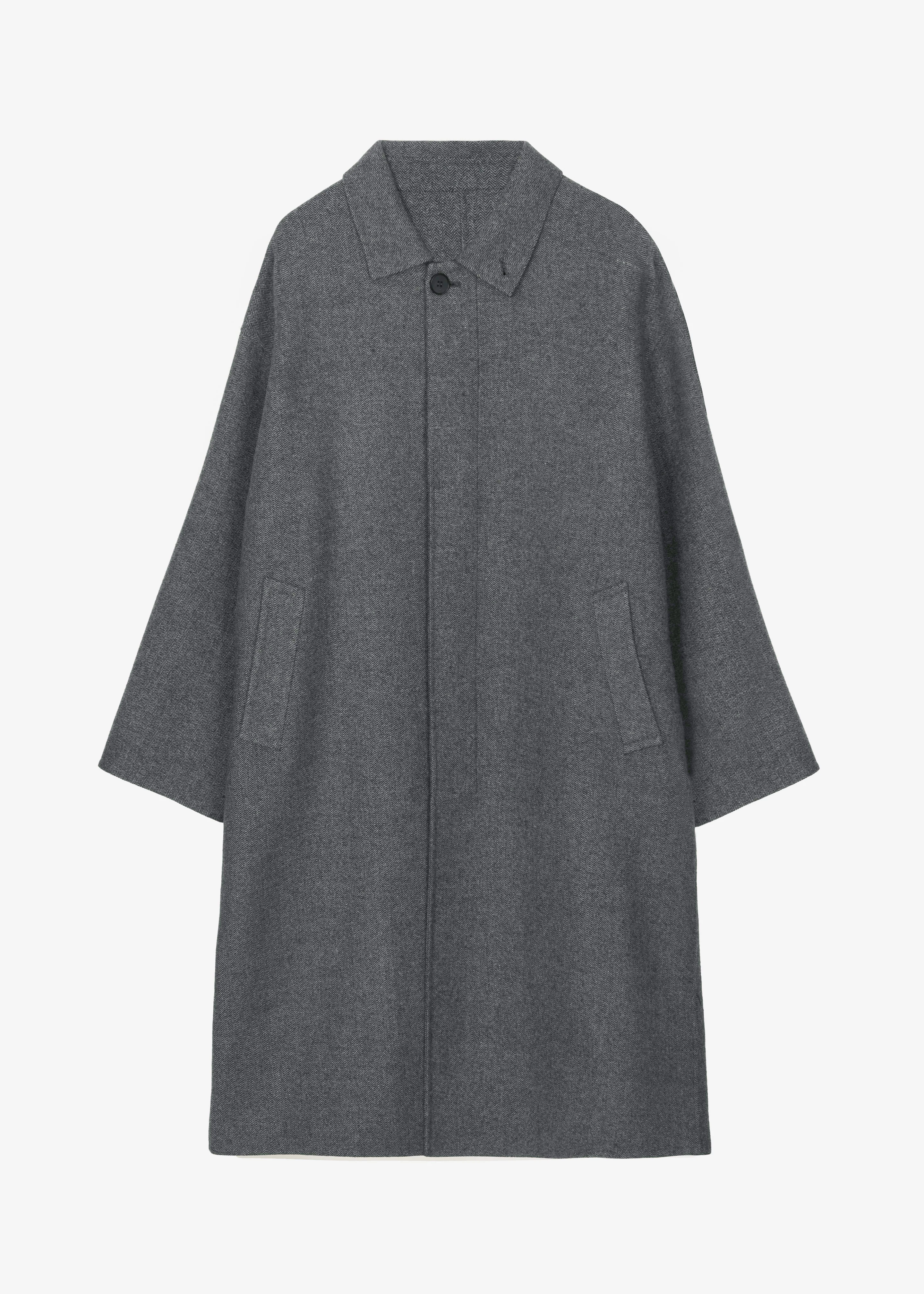 Knole Wool Coat - Grey - Image 10