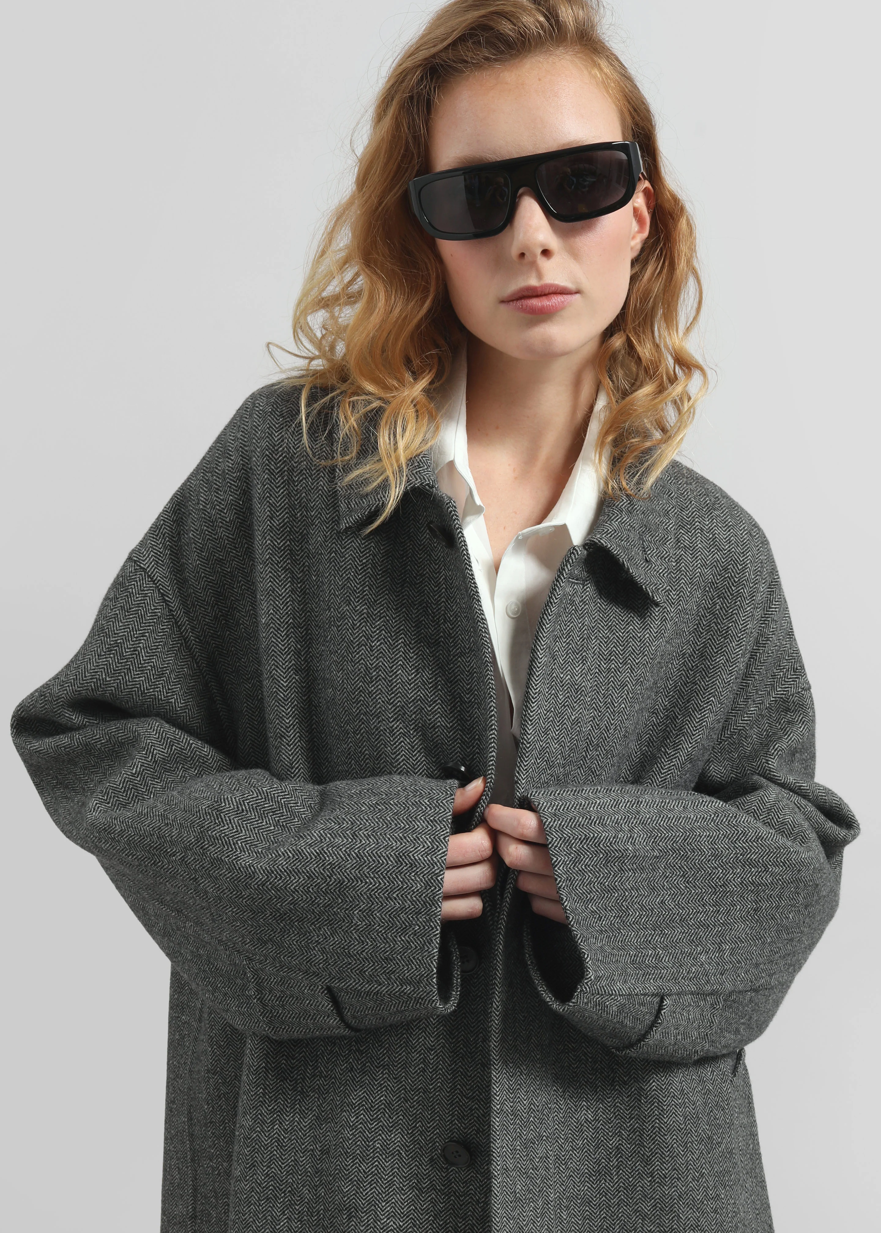 Knole Wool Coat - Grey - Image 7