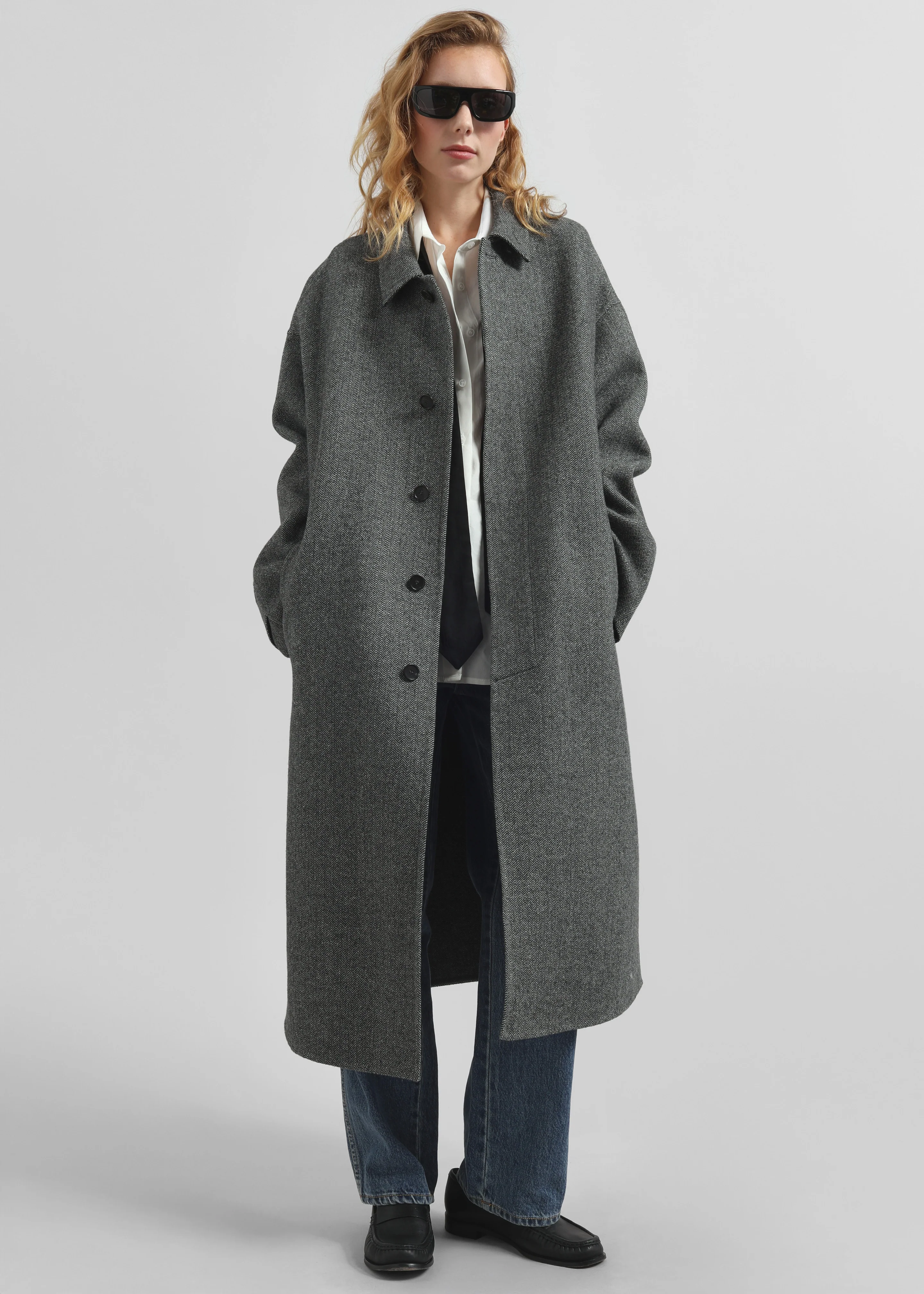 Knole Wool Coat - Grey - Image 8