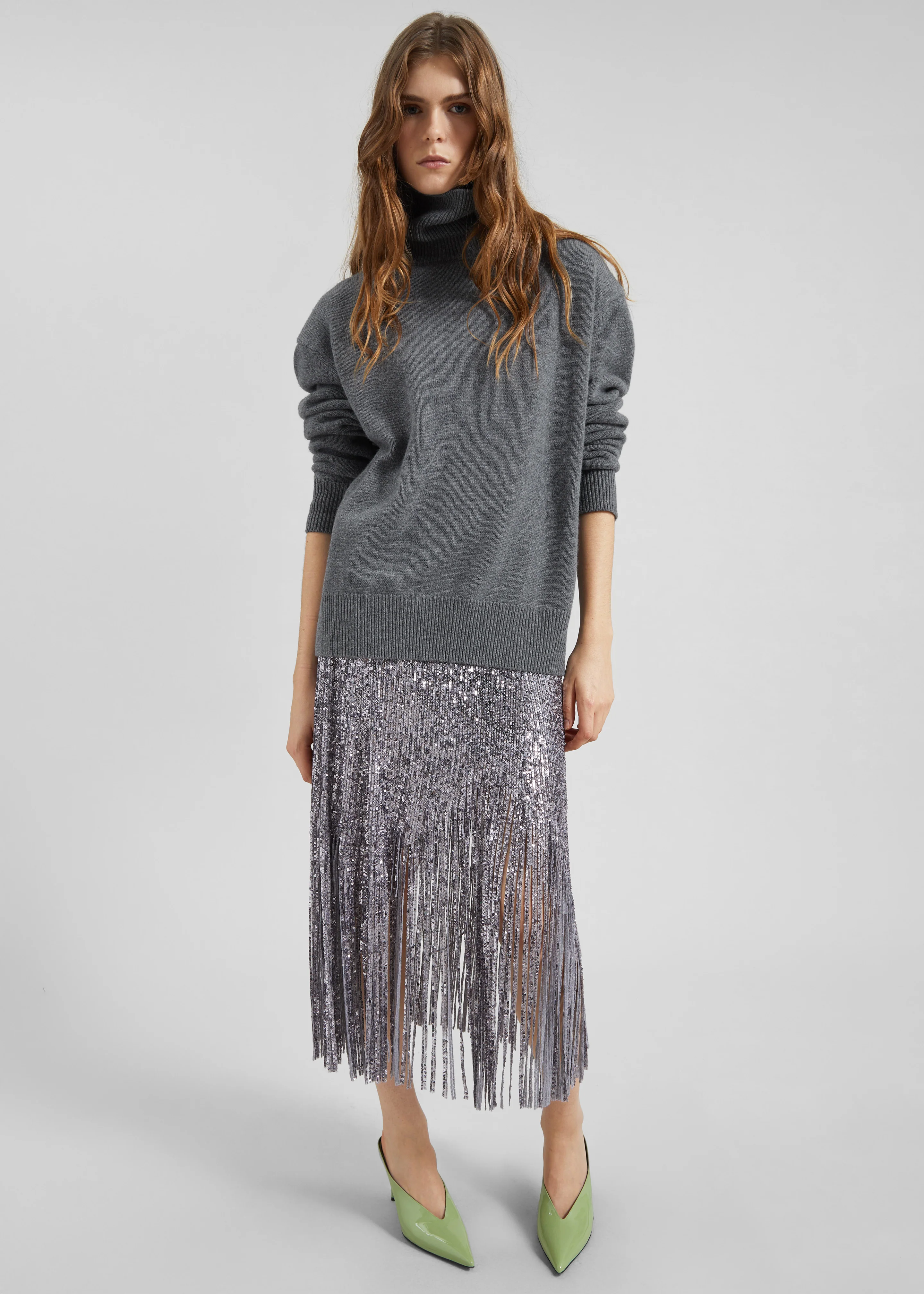 Koler Padded Knit Turtleneck - Grey - Image 6
