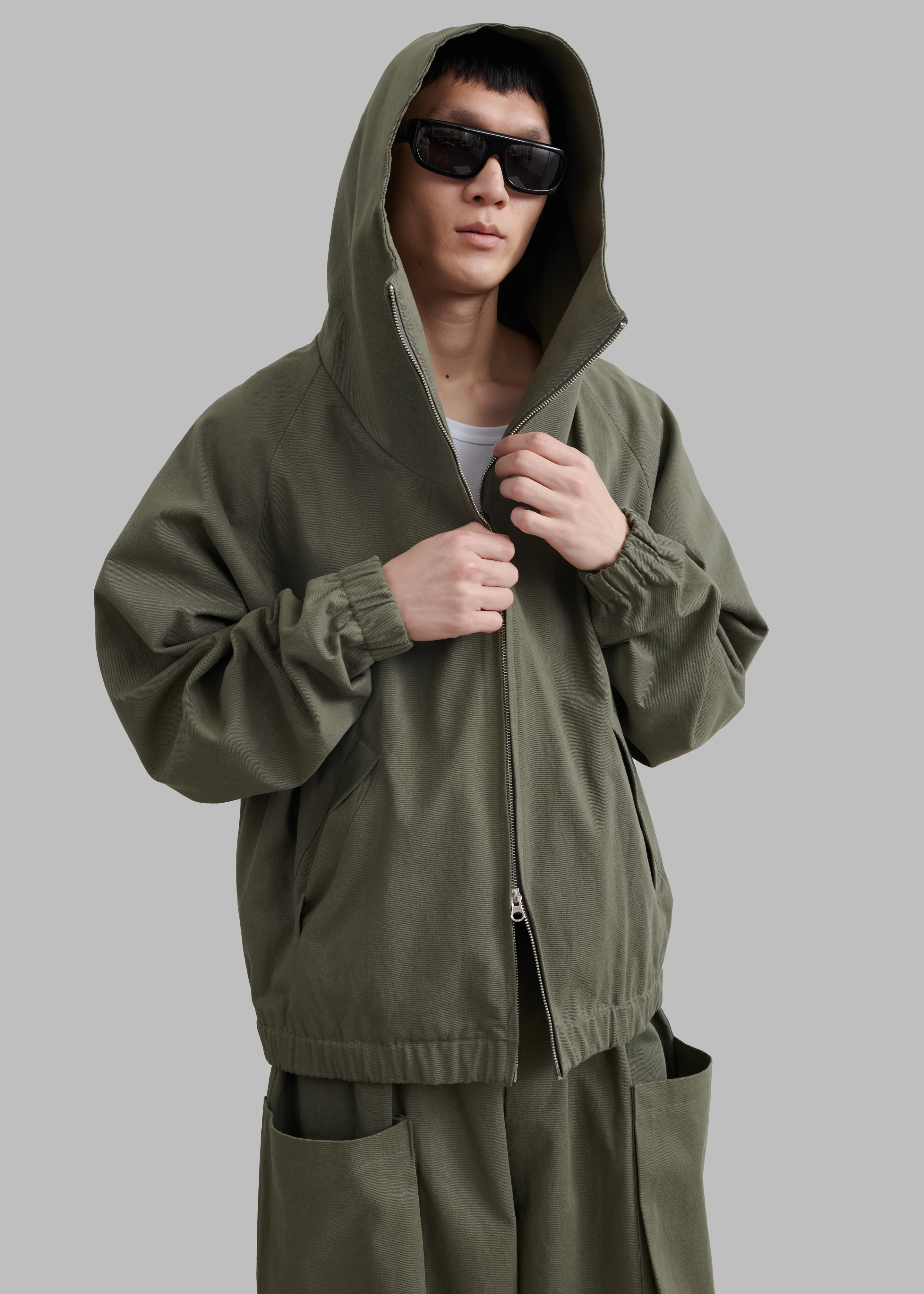 Lauri Hooded Jacket - Khaki - Image 3