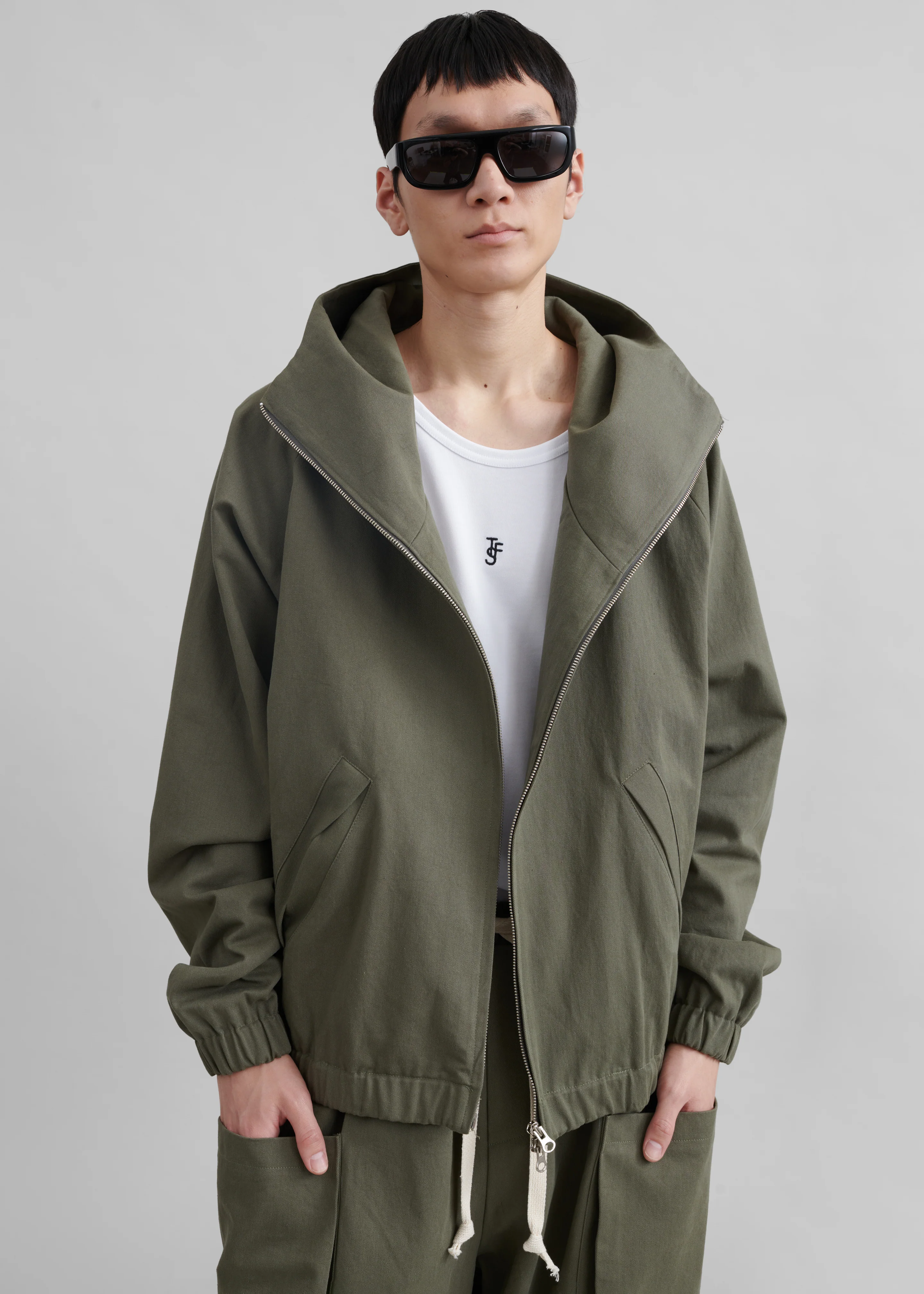 Lauri Hooded Jacket - Khaki - Image 8