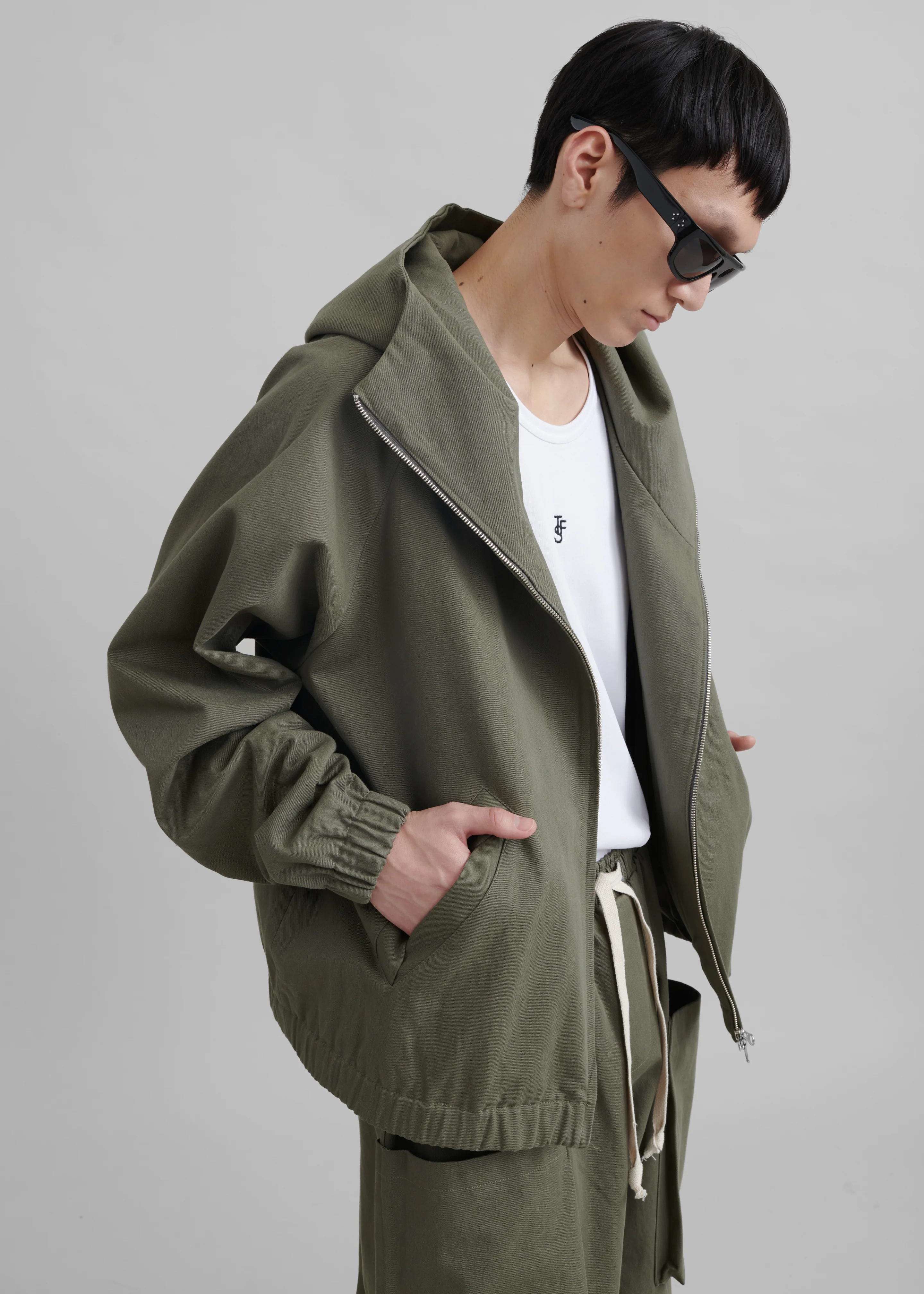 Lauri Hooded Jacket - Khaki - Image 9