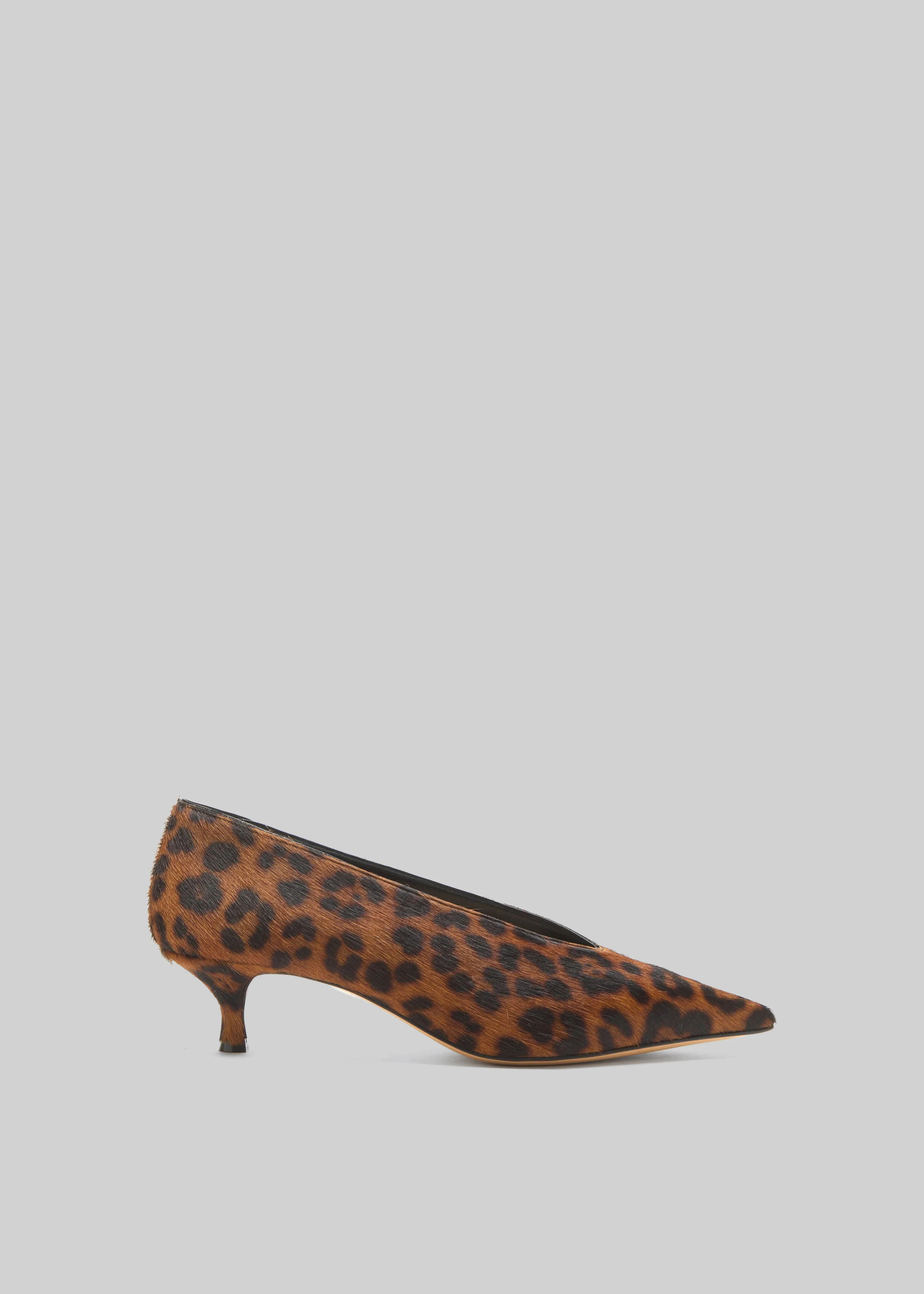 Le Monde Beryl Babouche Kitten Heels - Leopard - Image 4