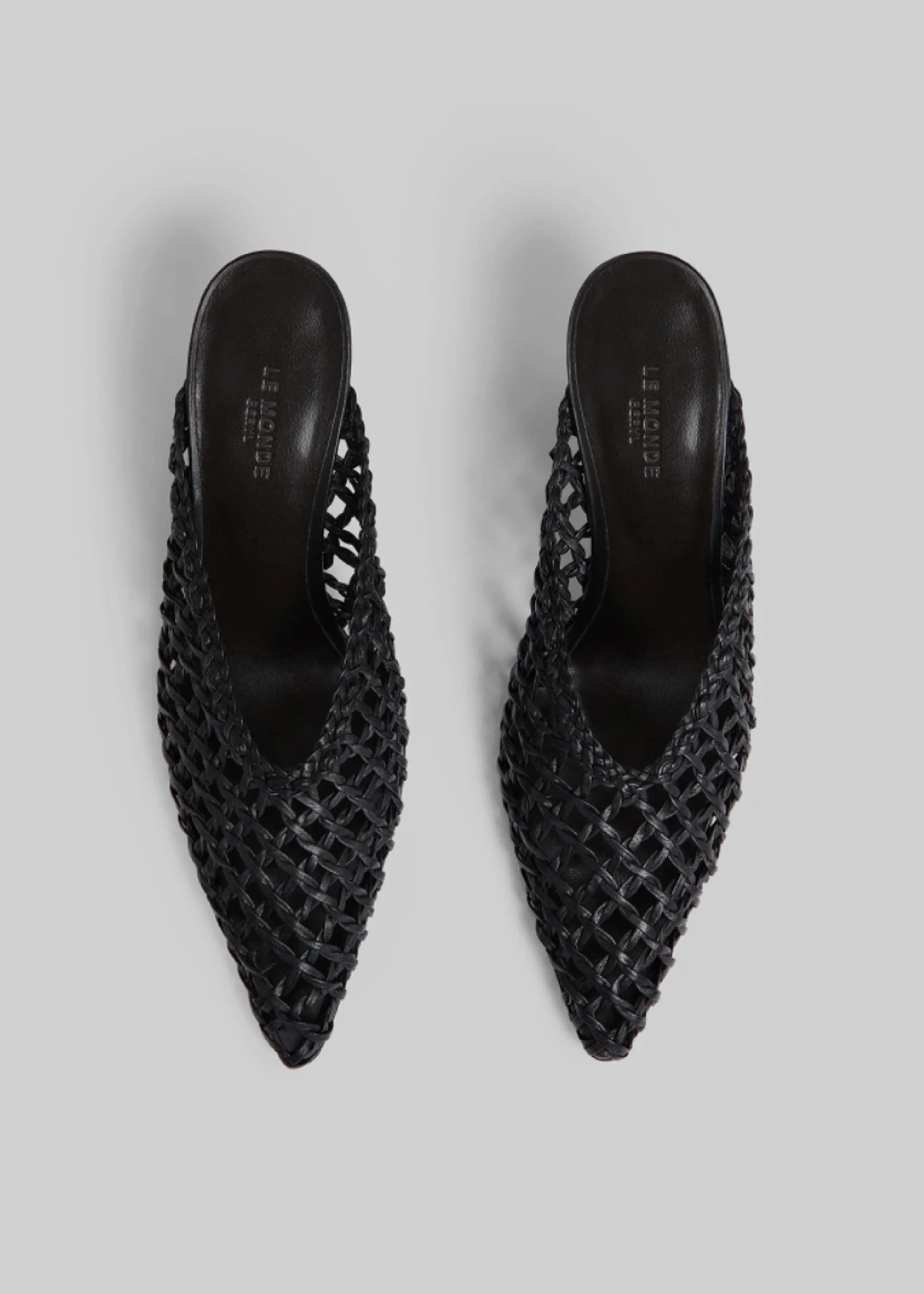 Le Monde Beryl Victoria Knotted Wedges - Black - Image 2