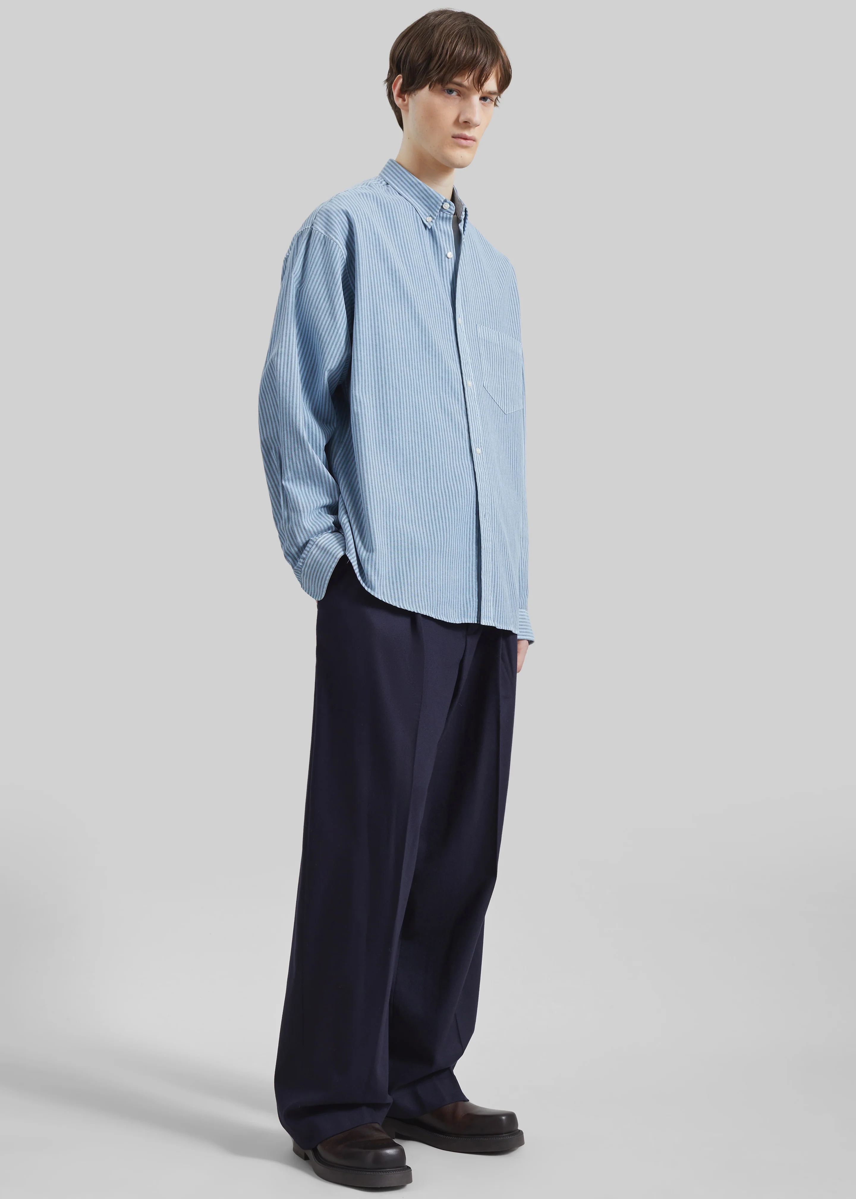Legan Shirt - Blue Stripe - Image 6