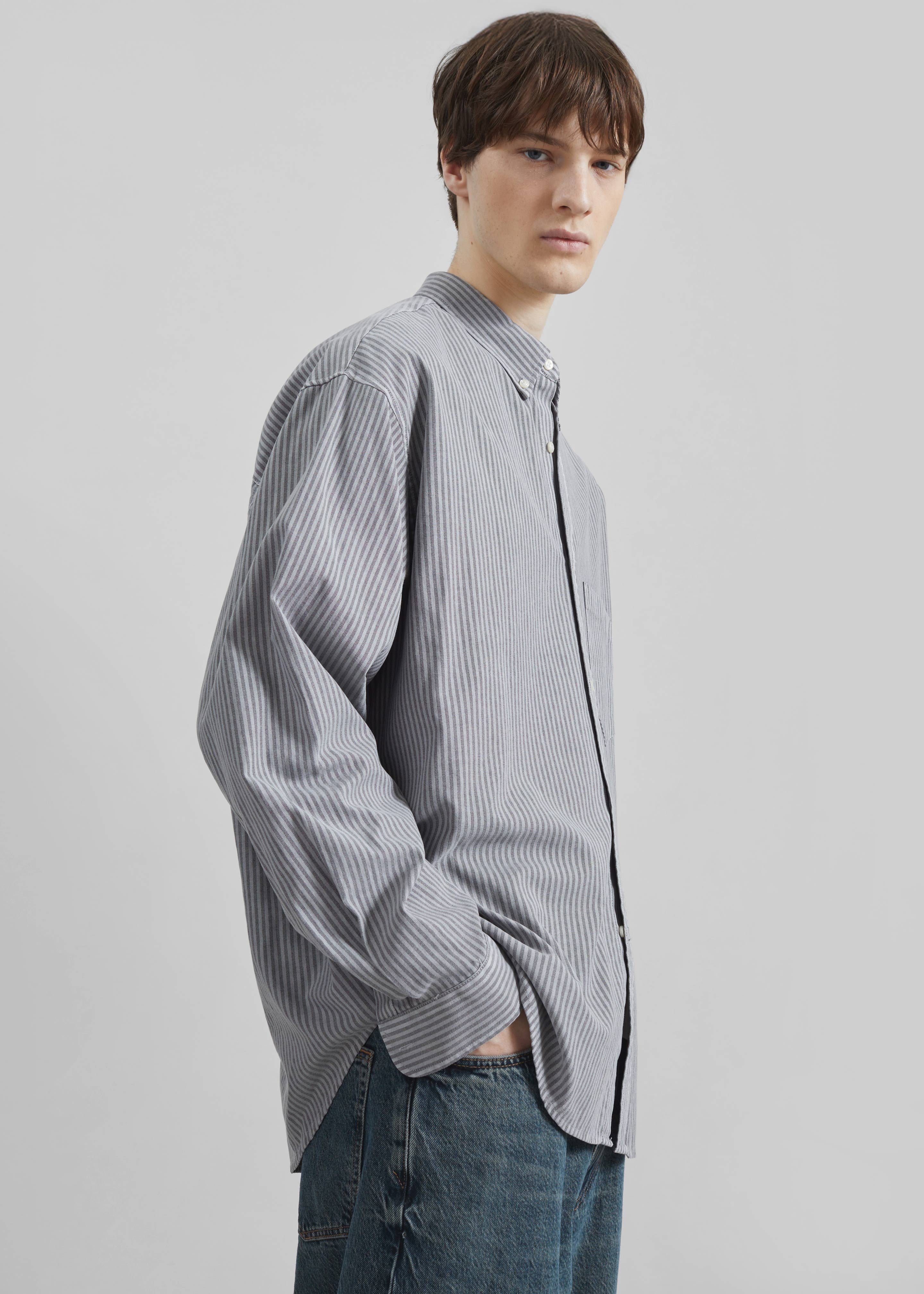 Legan Shirt - Grey Stripe - Image 4