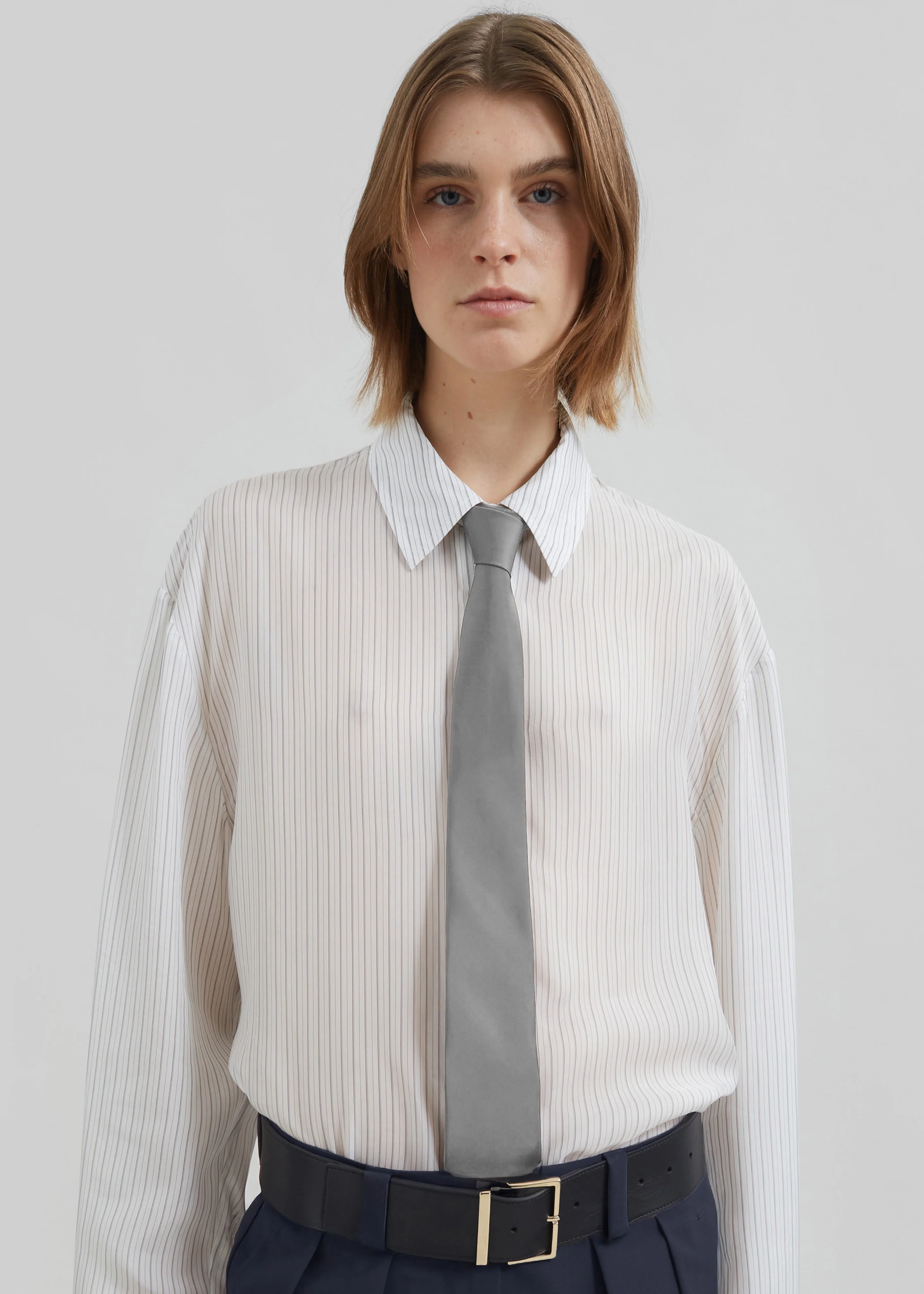 Lene Tie - Light Grey