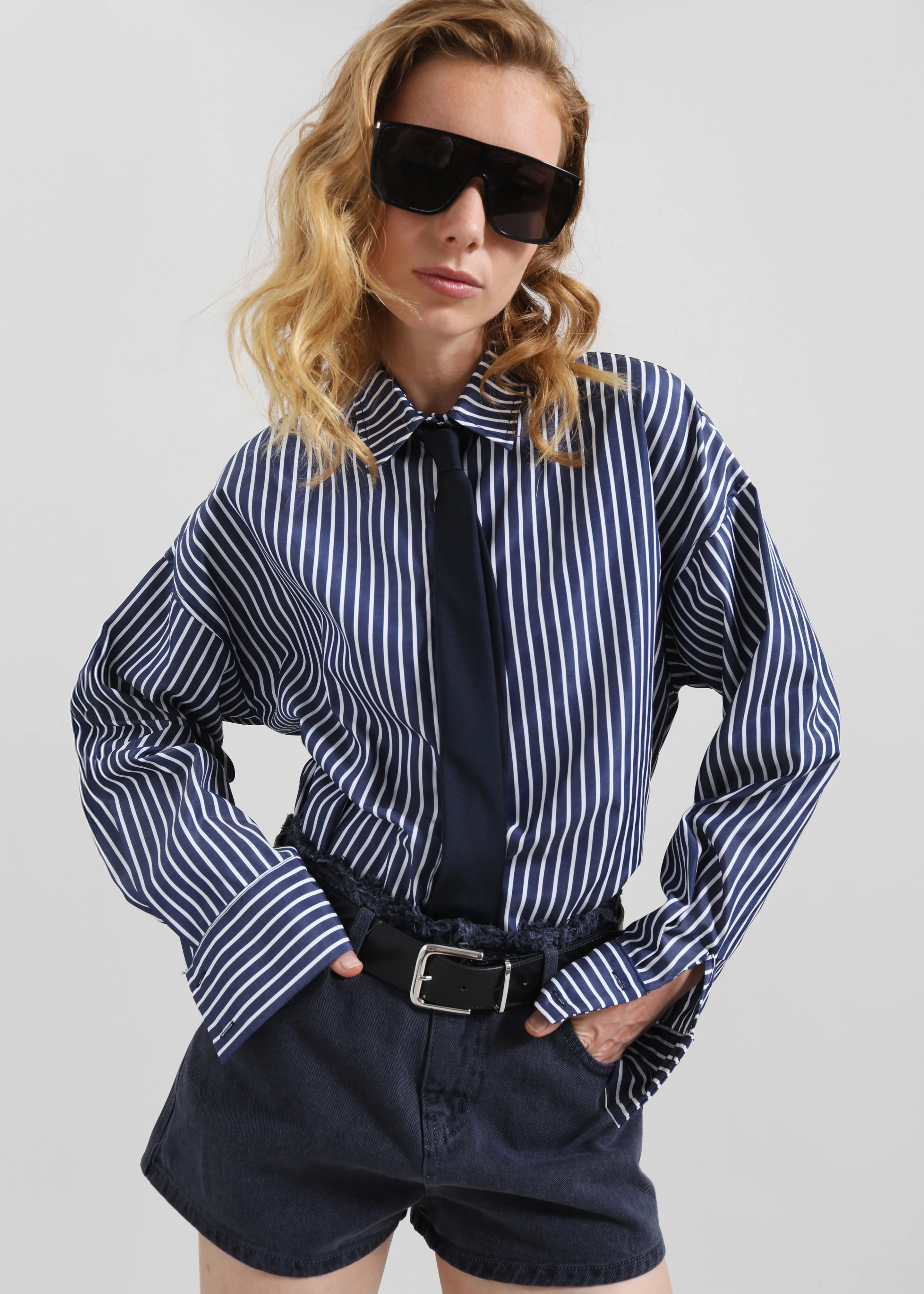 Lene Tie - Navy - Image 4