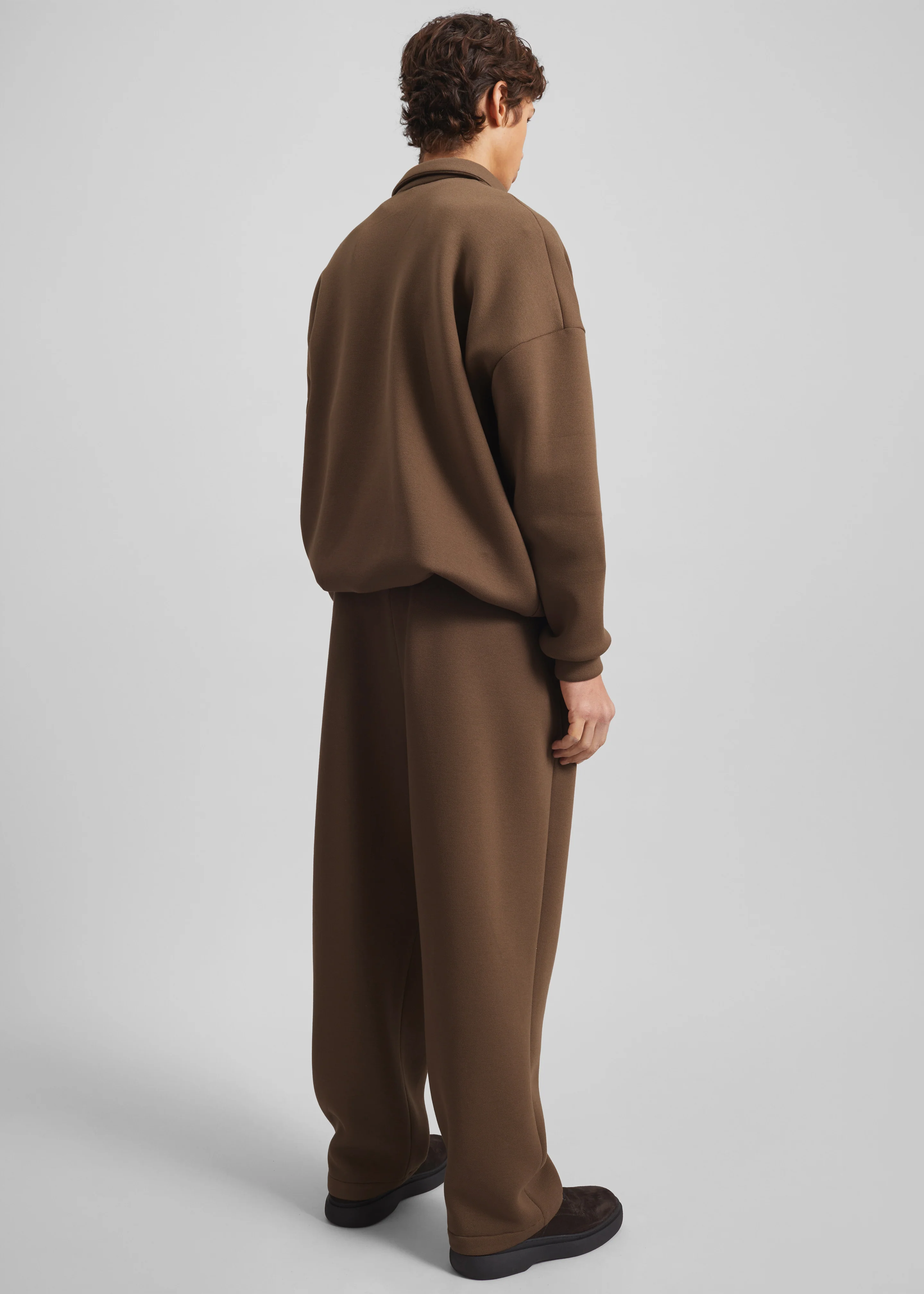 Lenham Polo Sweatshirt - Dark Camel - Image 8