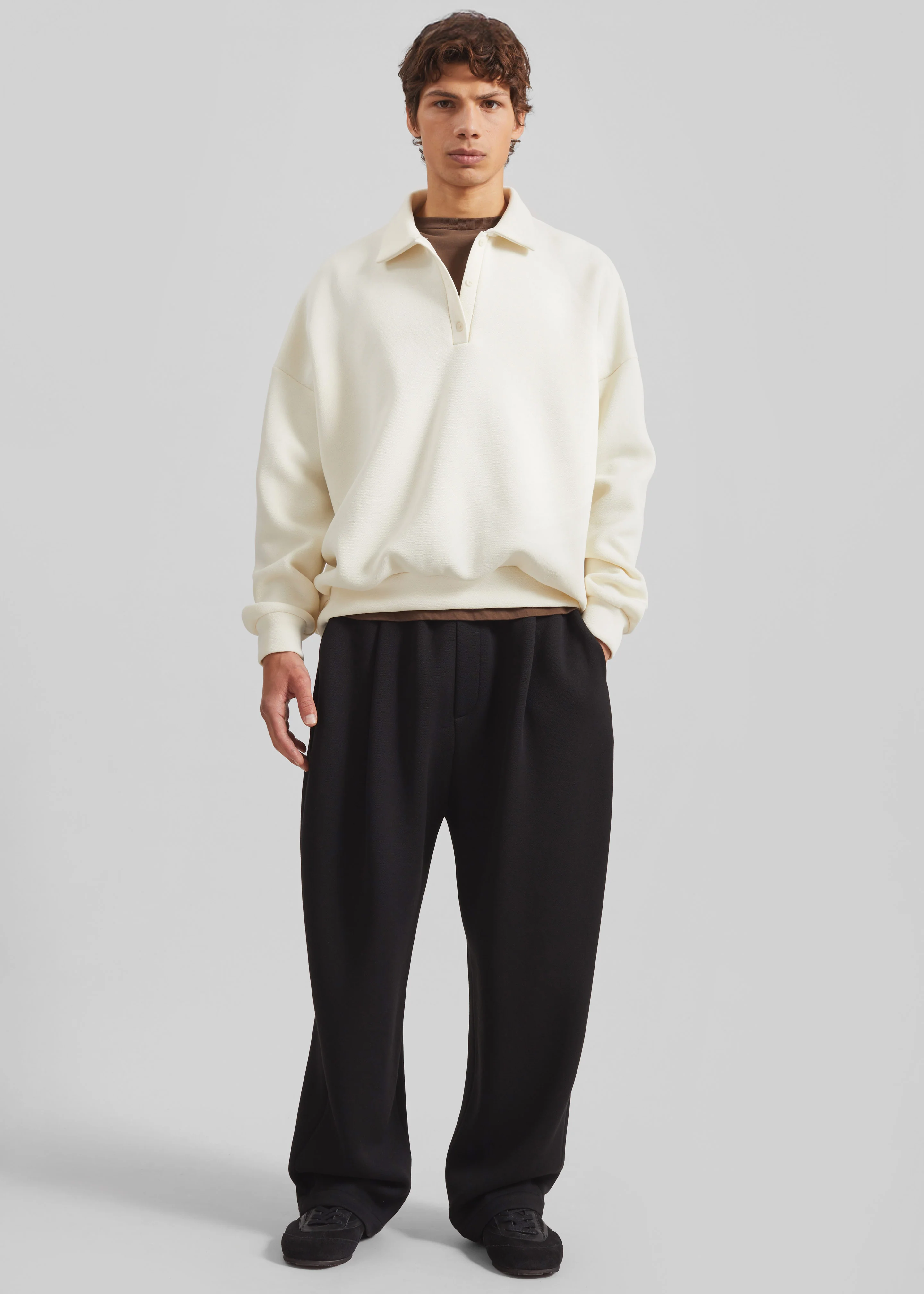 Lenham Polo Sweatshirt - Ivory - Image 4