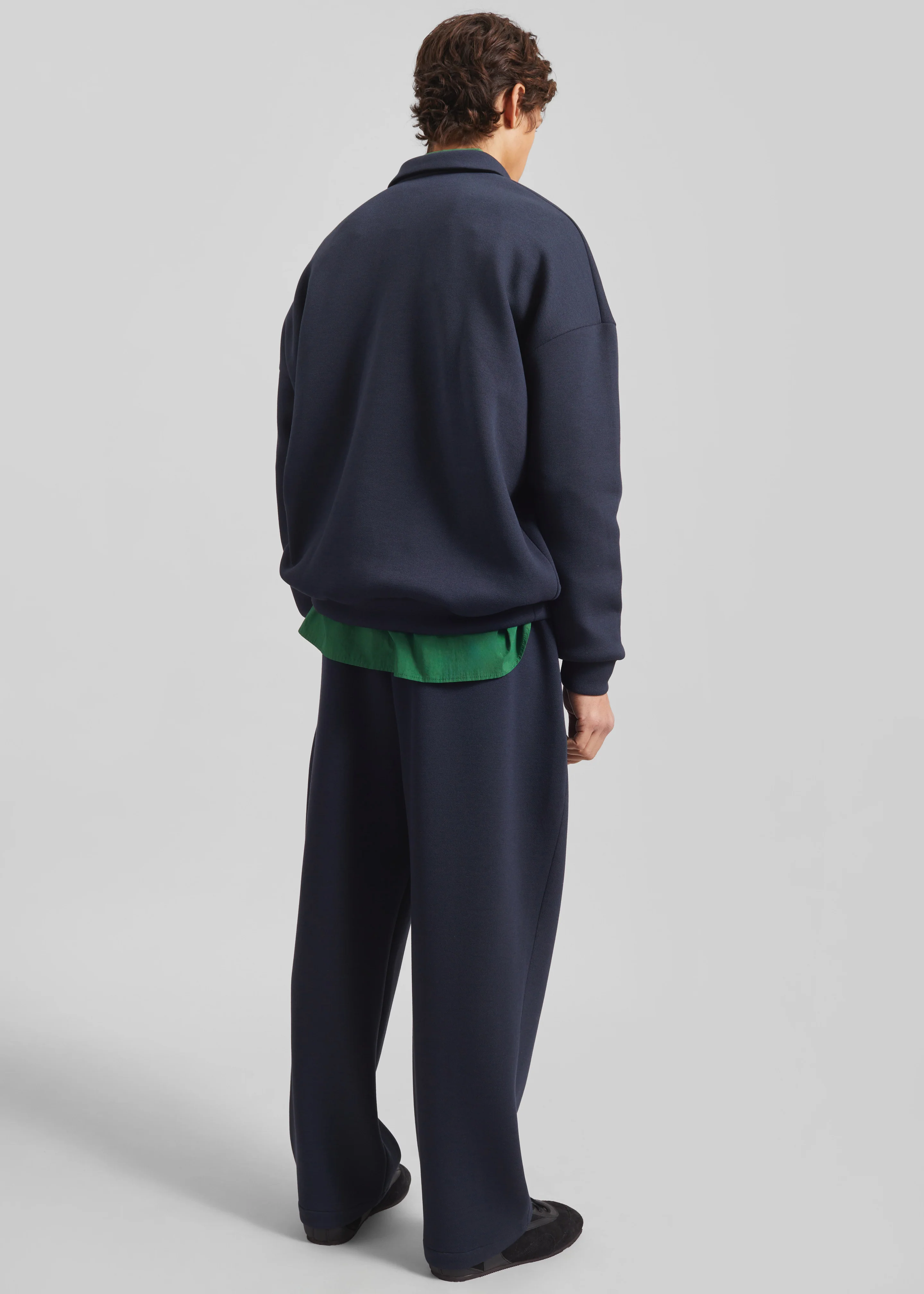 Lenham Polo Sweatshirt - Navy - Image 8