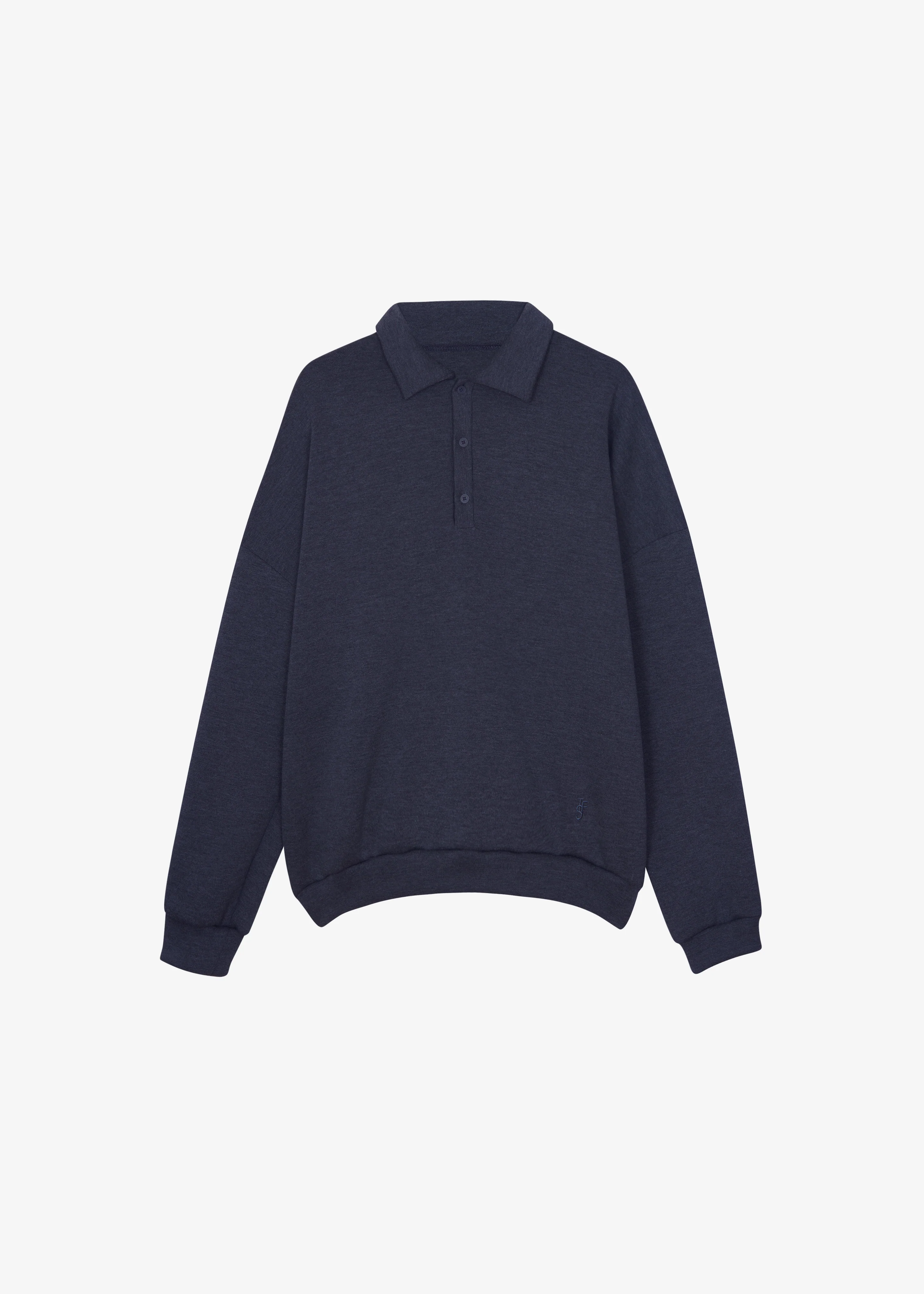 Lenham Polo Sweatshirt - Navy - Image 9