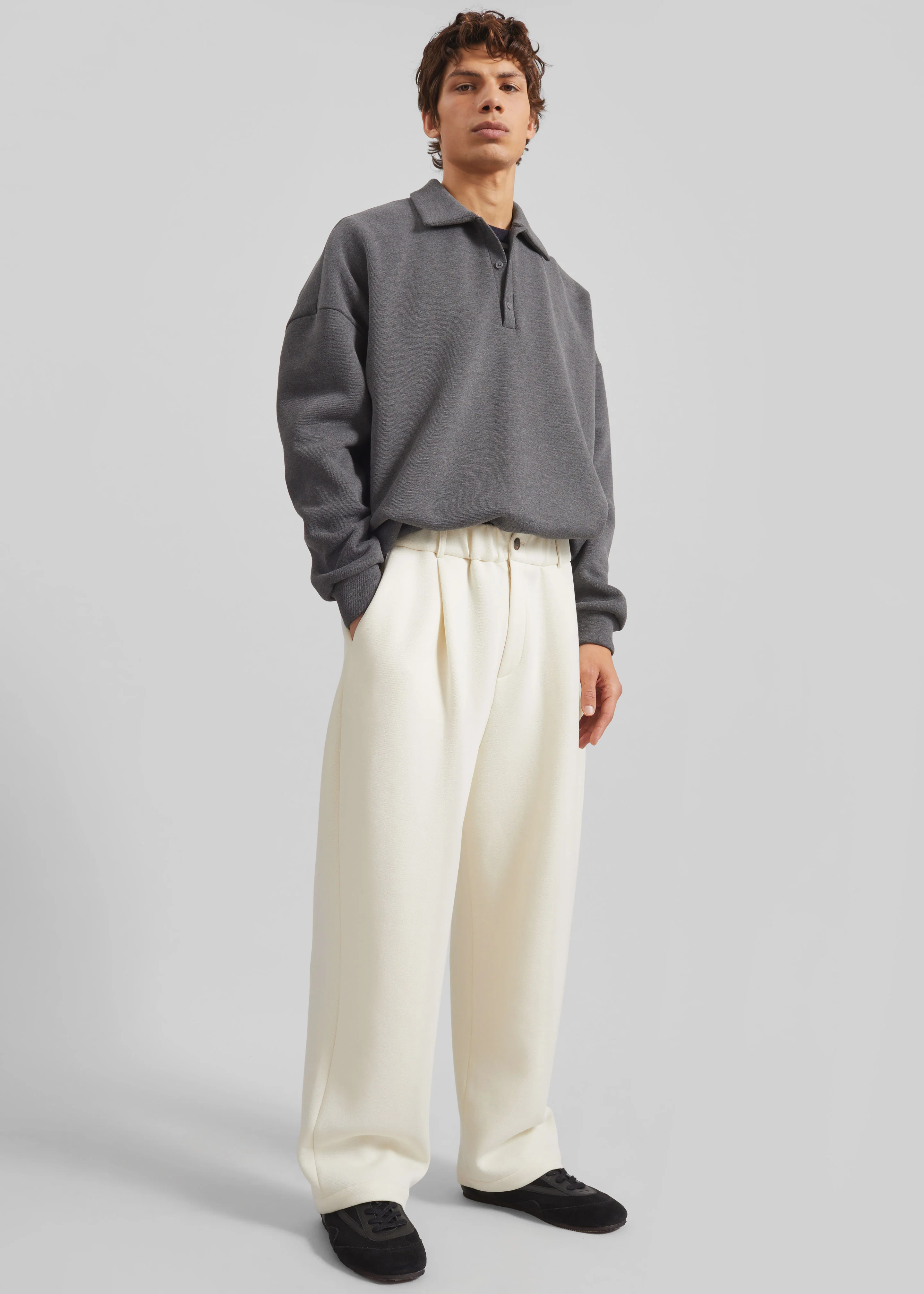 Lenham Straight Pants - Ivory - Image 2