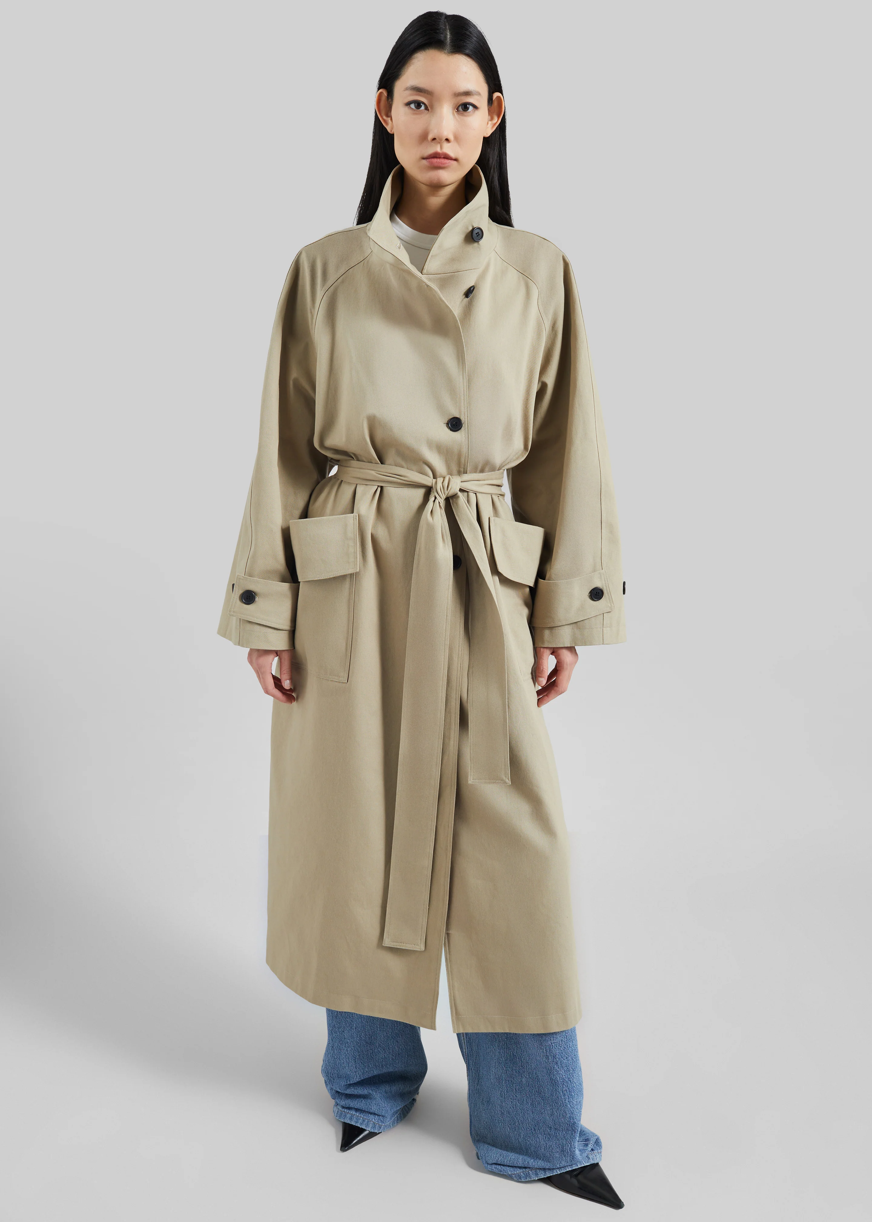 Lenoir Trench Coat - Beige - Image 3