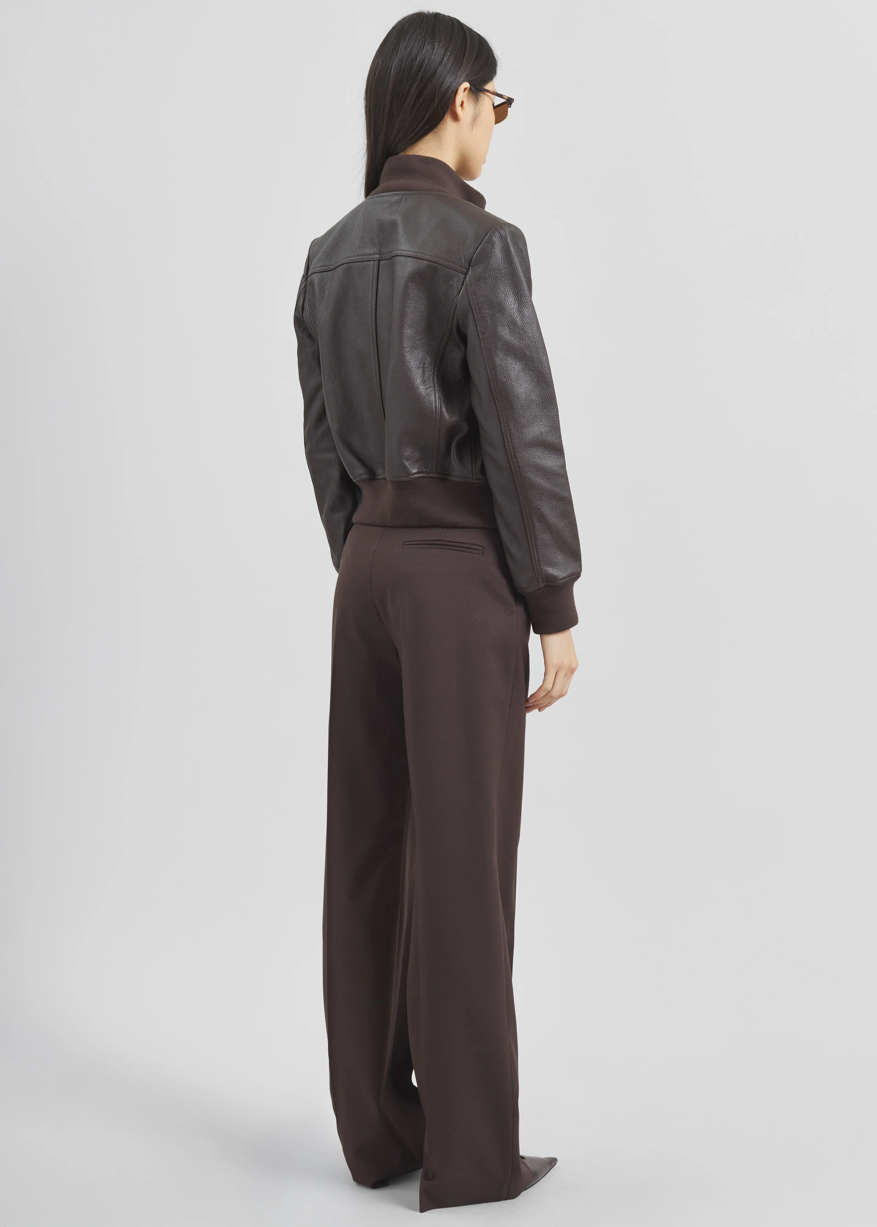 Lenora Straight Trousers - Brown - Image 10