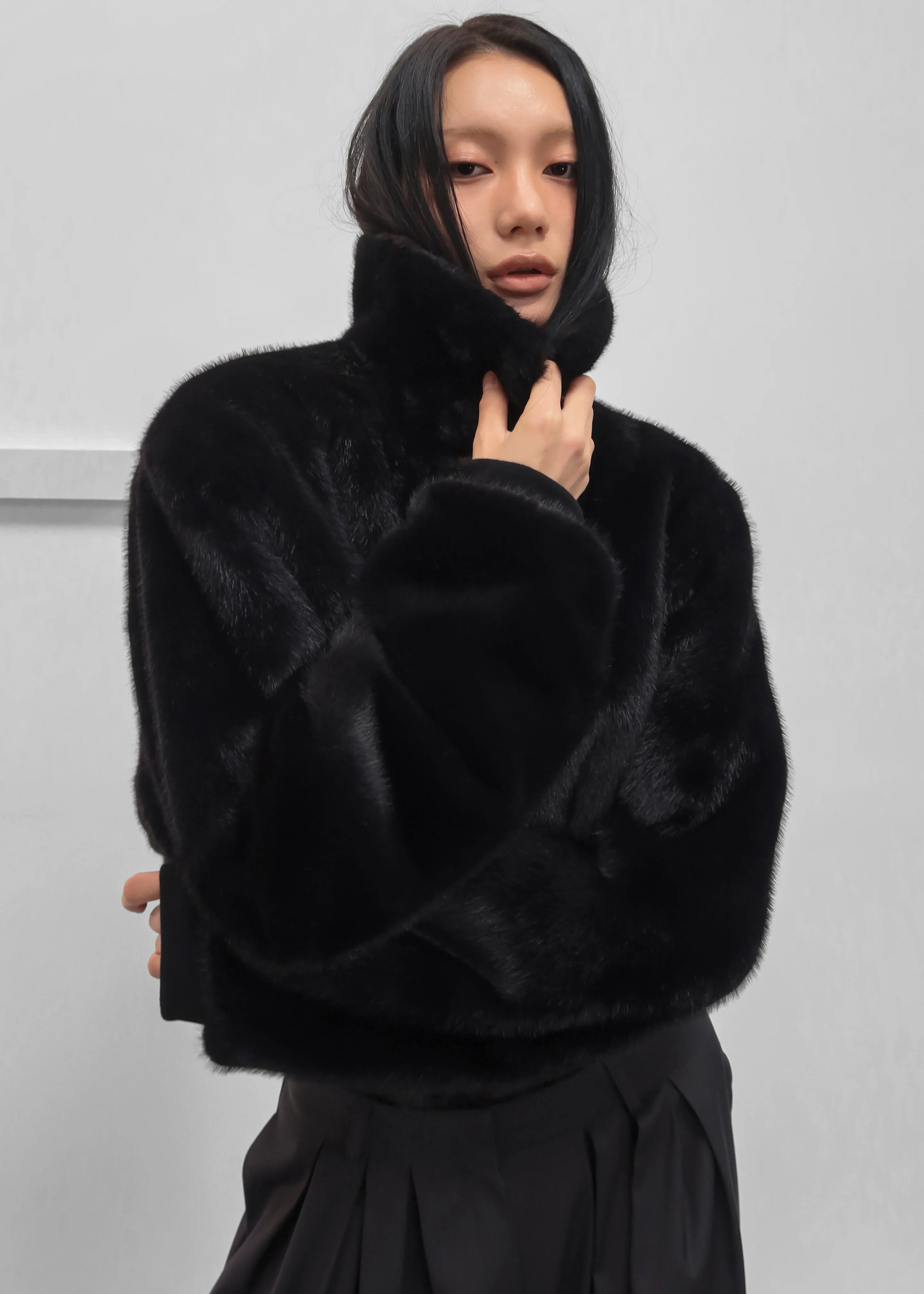 Leoben Reversible Bomber Jacket - Black - Image 10