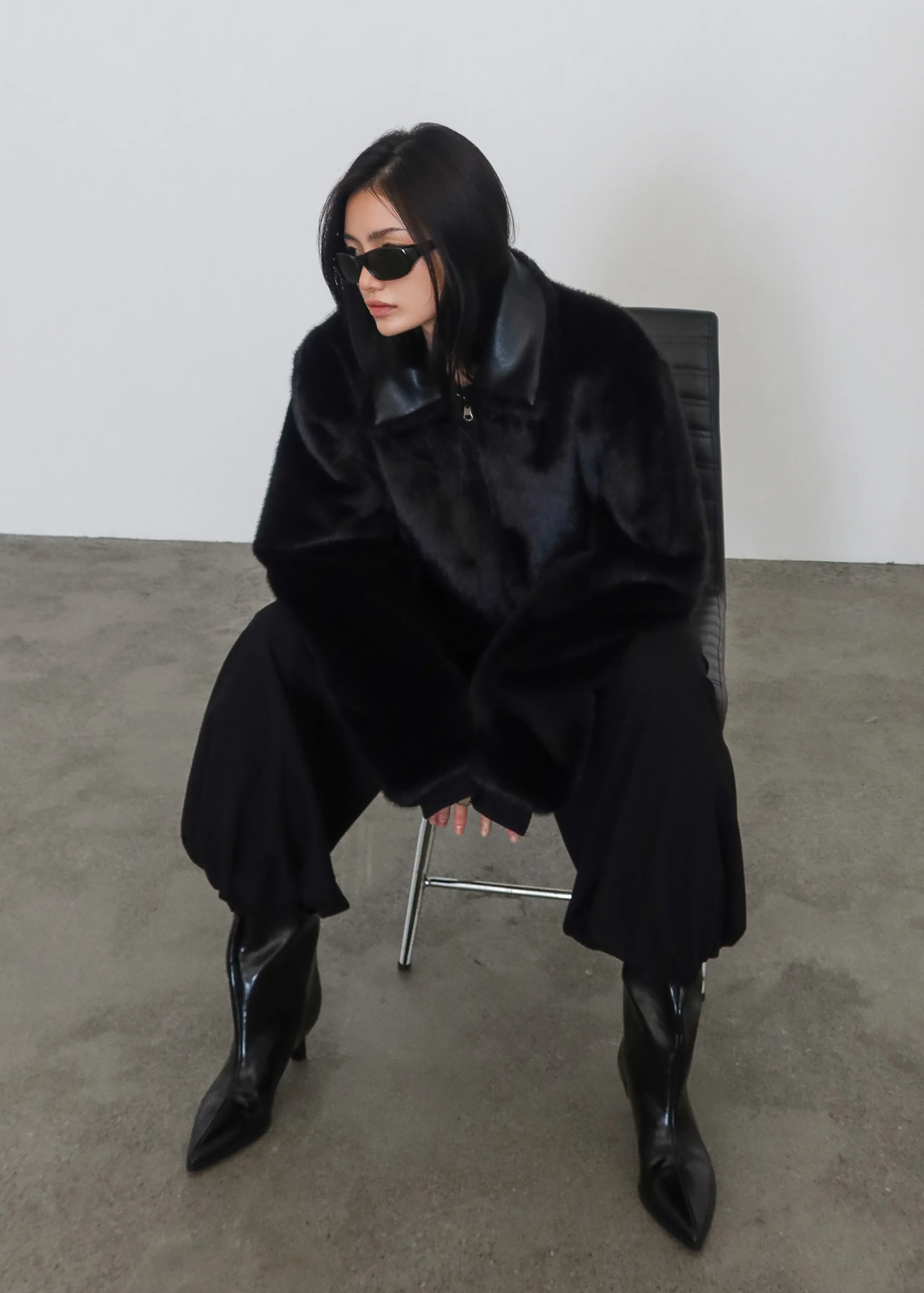 Leoben Reversible Bomber Jacket - Black - Image 14