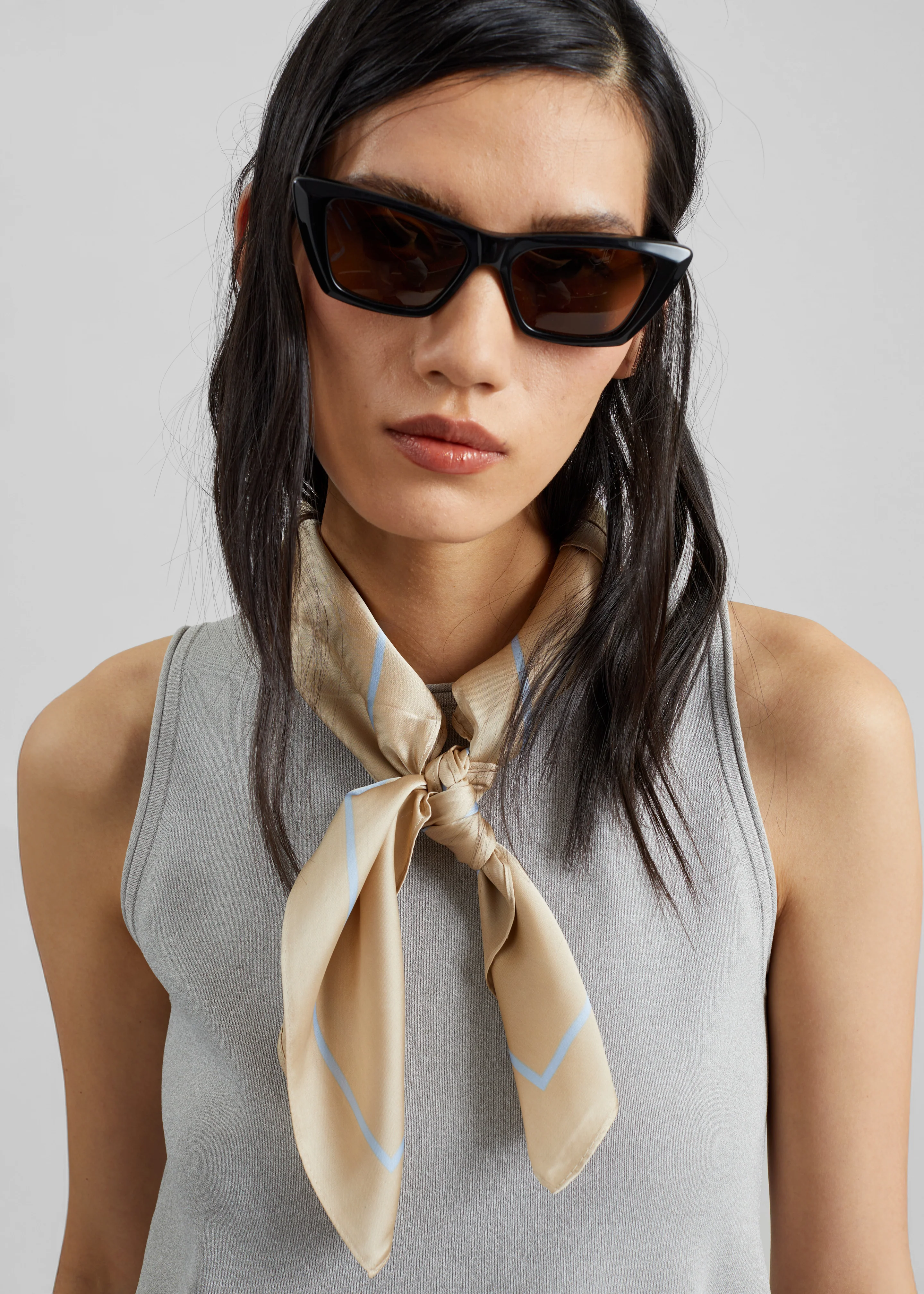 Lerici Square Scarf - Beige - Image 3
