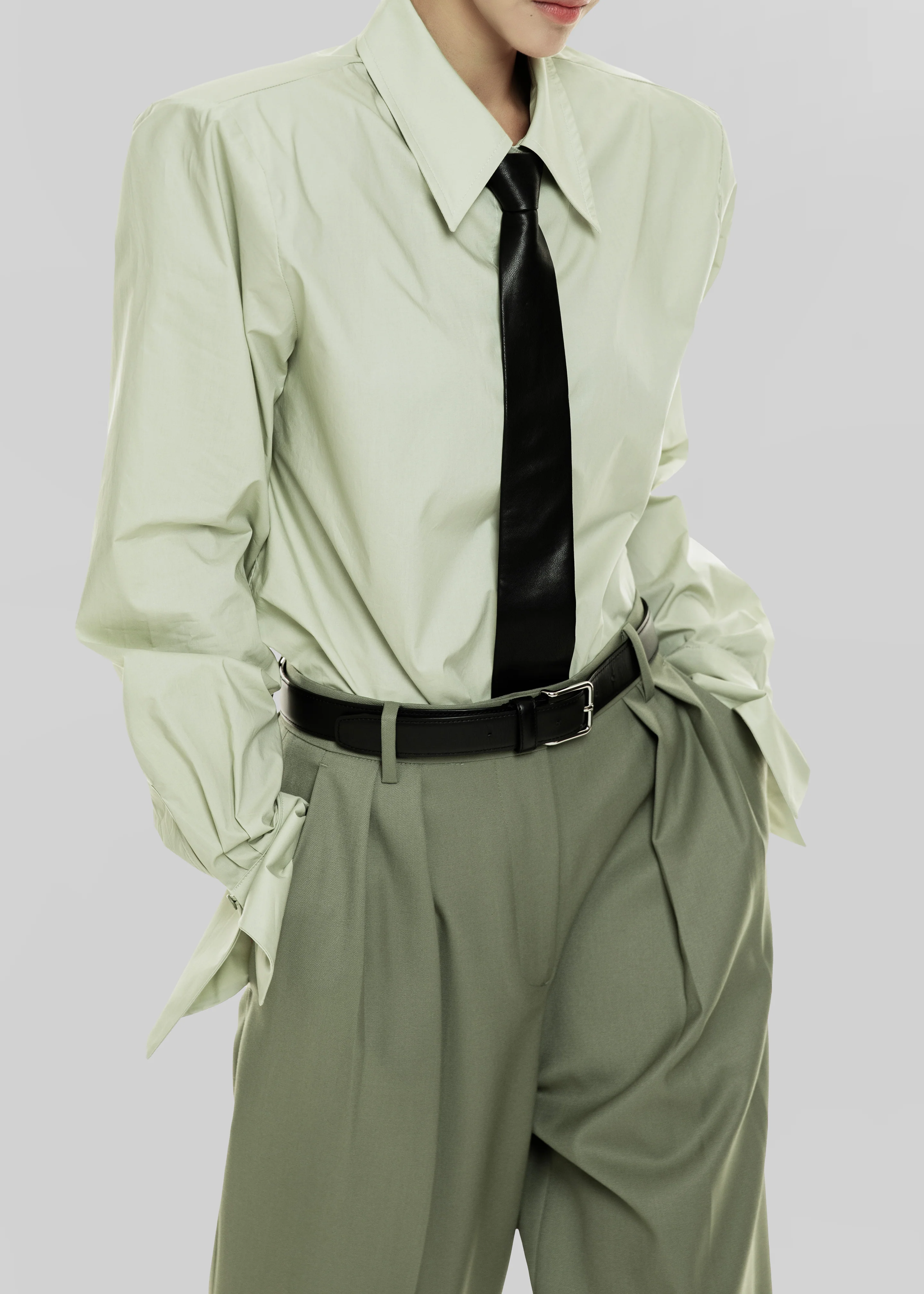 Leuven Padded Shirt - Sage - Image 2