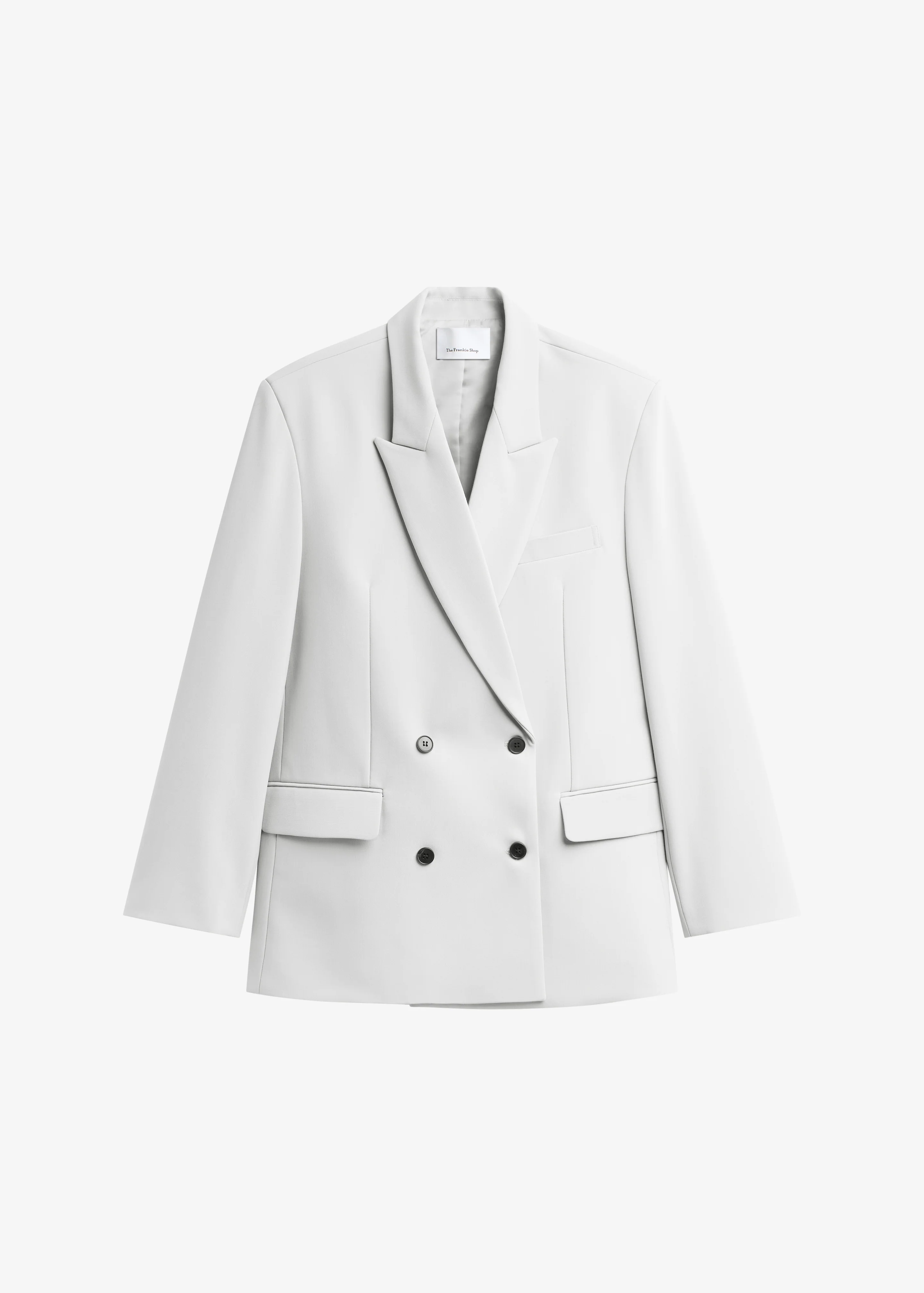 Leven Double-Breasted Blazer - Light Grey - Image 8